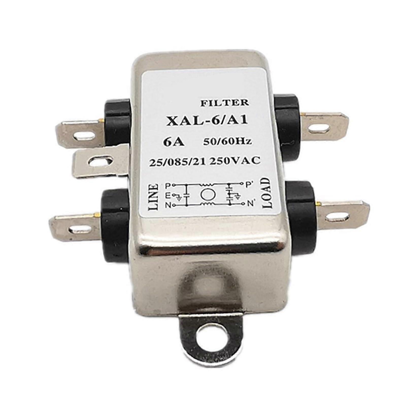 AntiInterference Mesh Filter XAL10A1 XAL6 XAL3A 6A 10A Mains Filter (XAL6A1 6A)