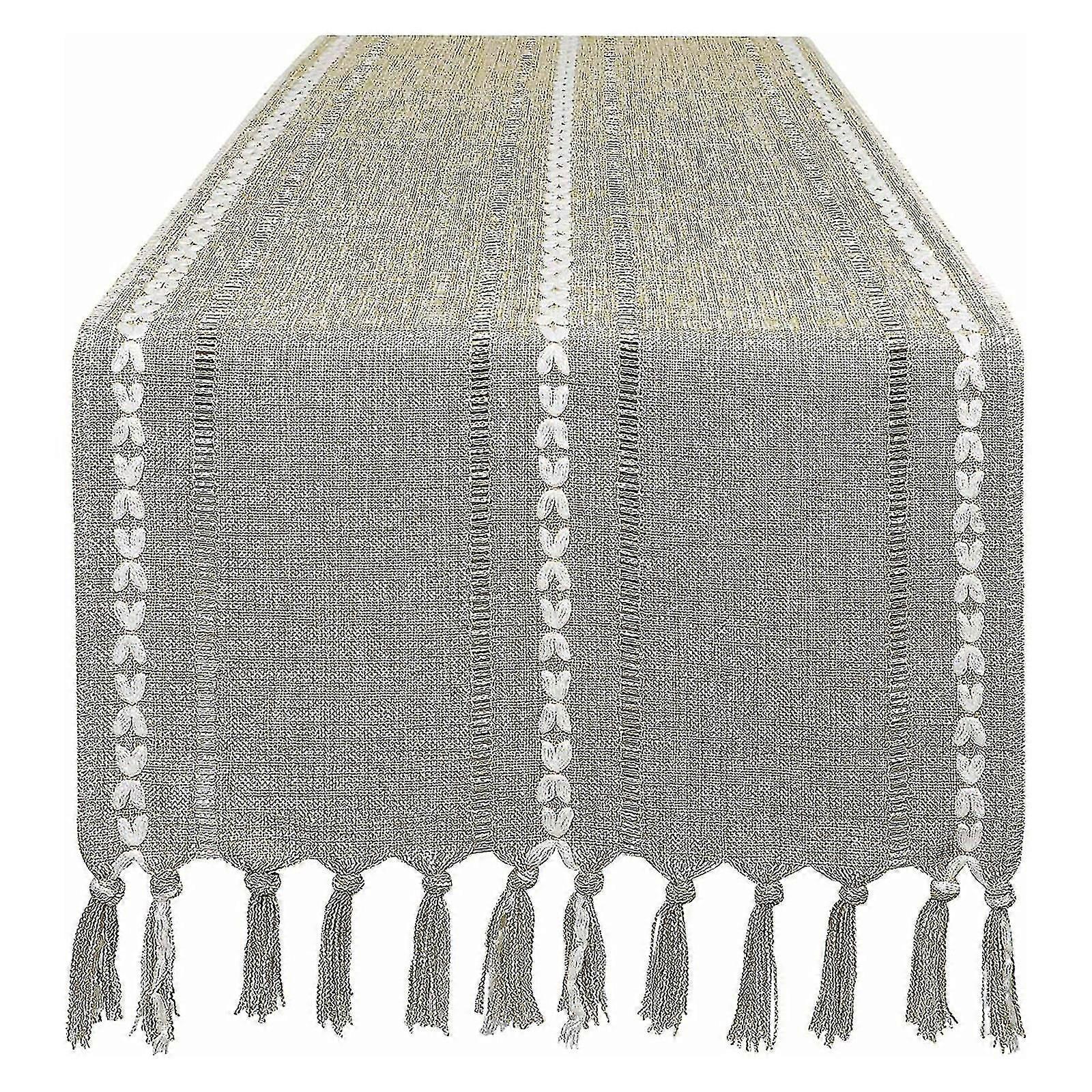 Farmhouse Dining Table Decor Table Runners Embroidered Rustic Table Runners A