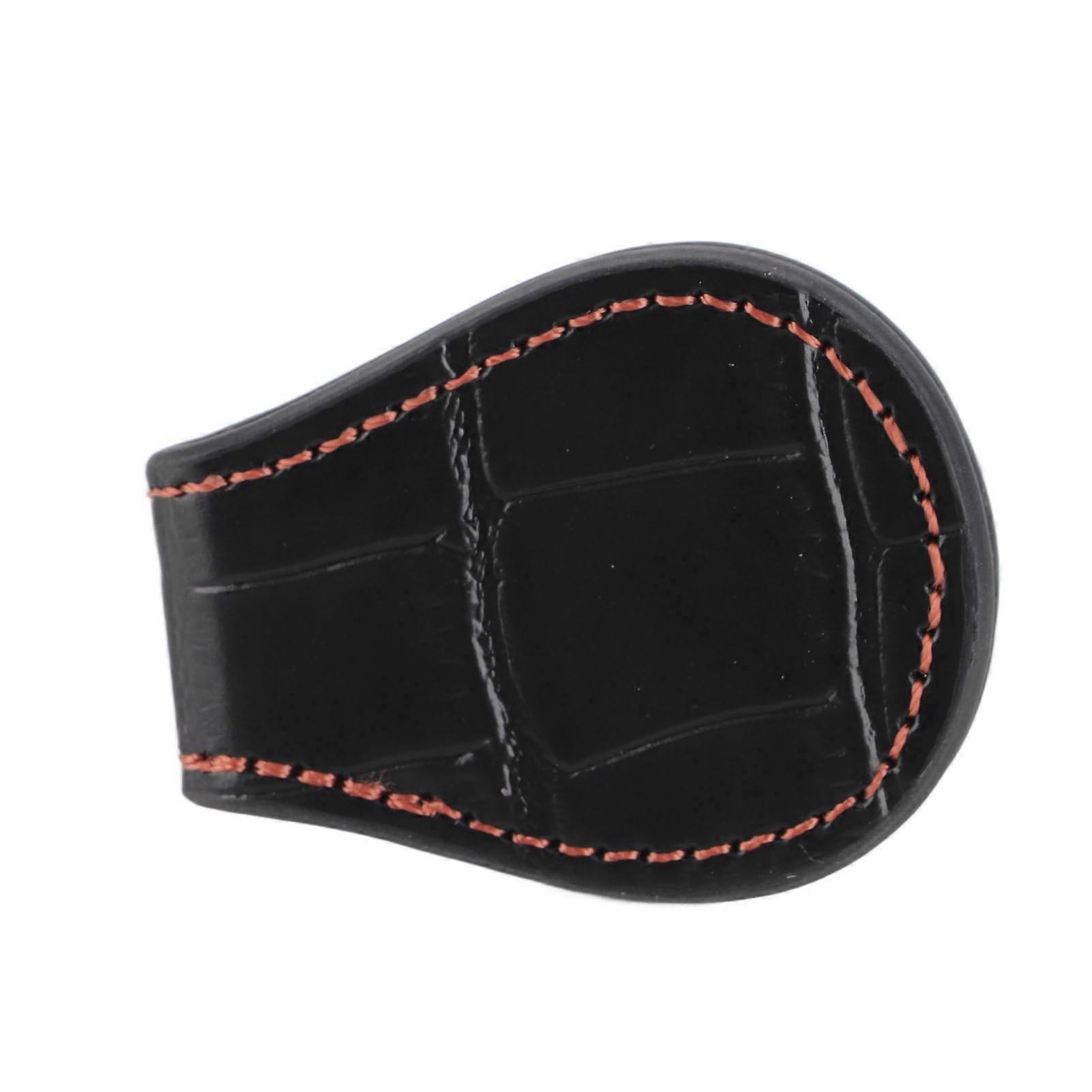 Billiard Chalk Holder Portable Octagonal Pool Cue Chalk Case with Magnetic Clip for Snooker Tool Accessory Black