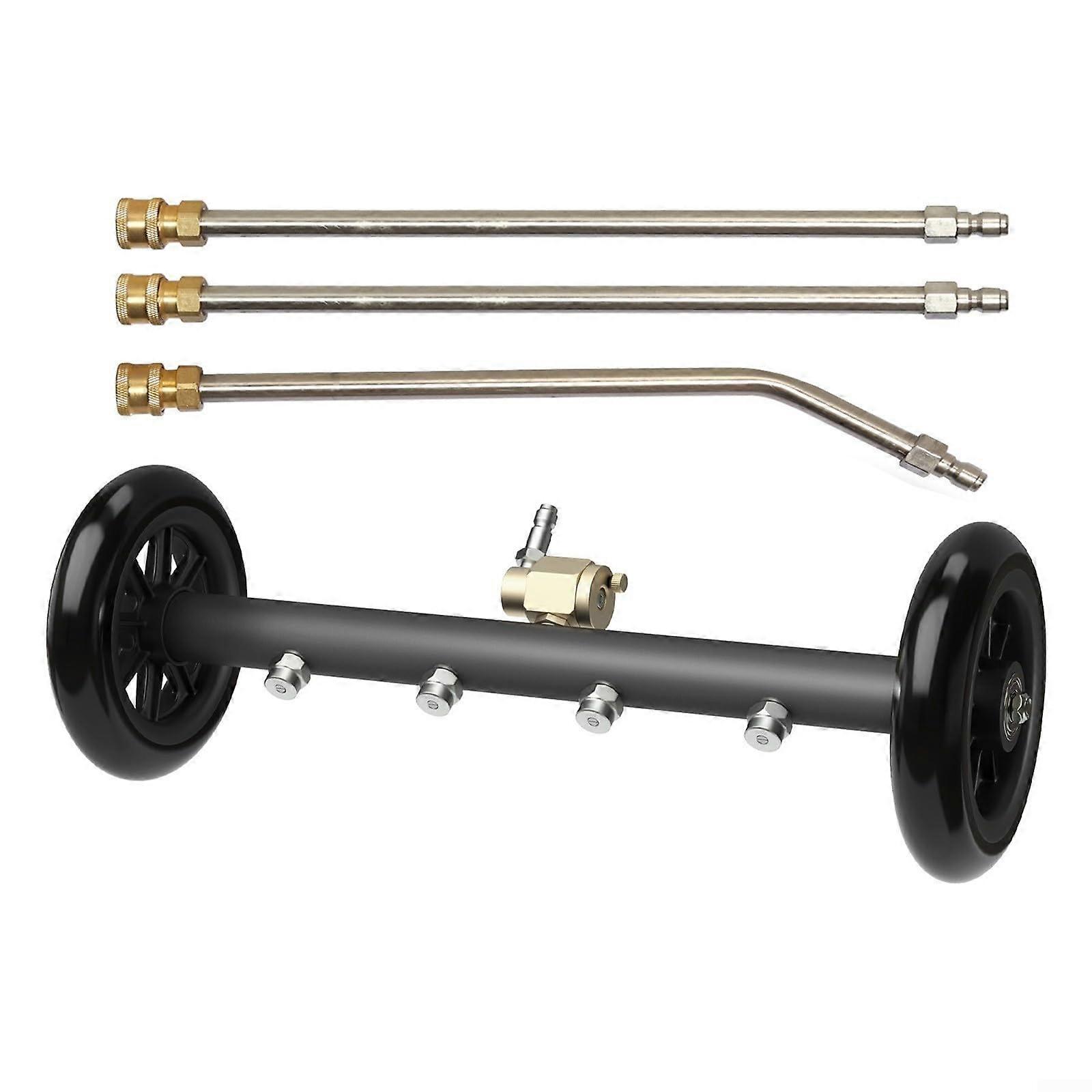This pressure cleaner tool is for maintaining cleanliness under cars and on the terrace.
