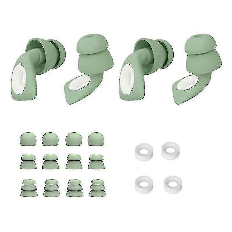 1 Set Soft Silicone Earplugs Reusable Effective Noise Reduction for Sleeping at Home
