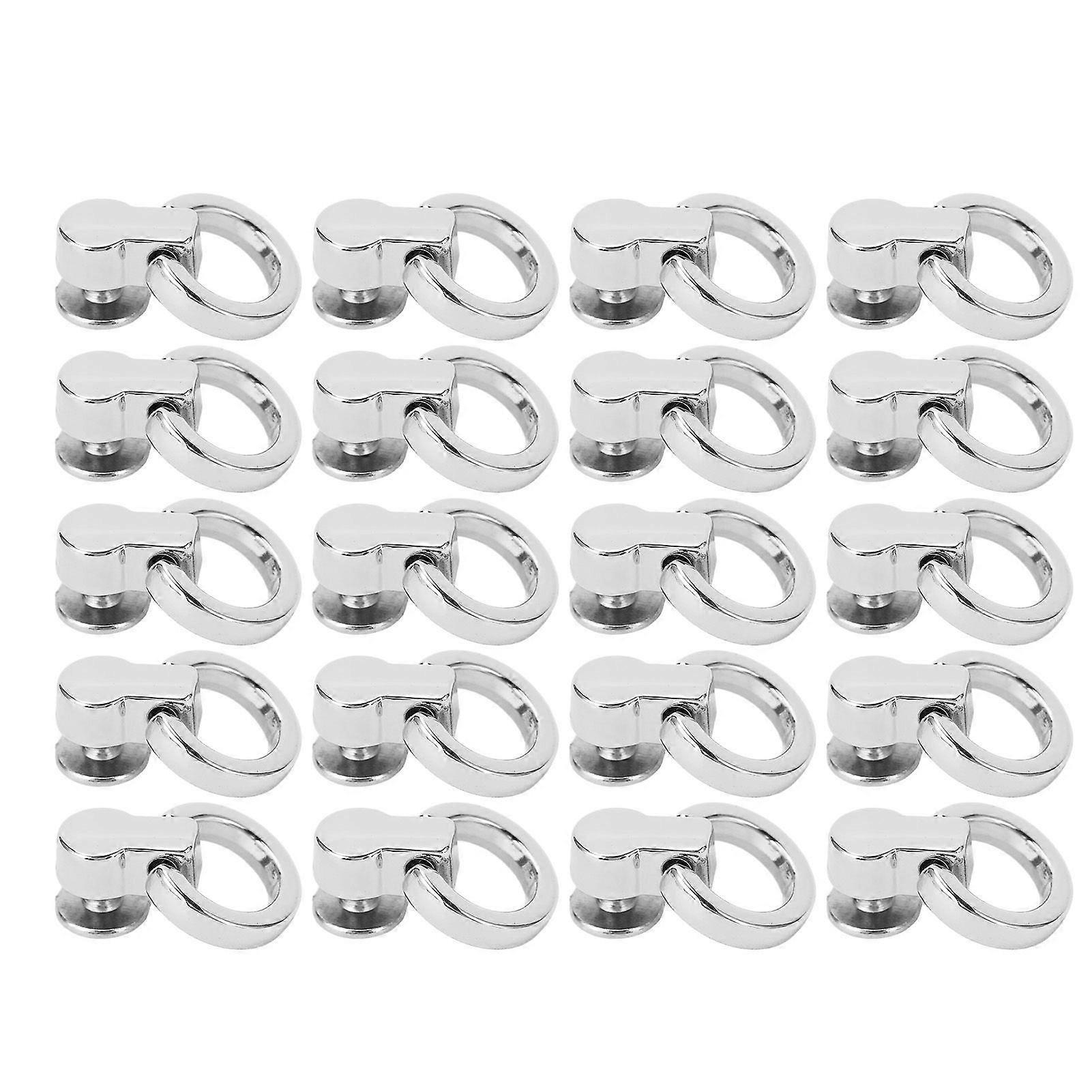 2025 Latest Model  20Pcs D Ring Rivets 13x7mm 360 Degree Rotation Screw Stud