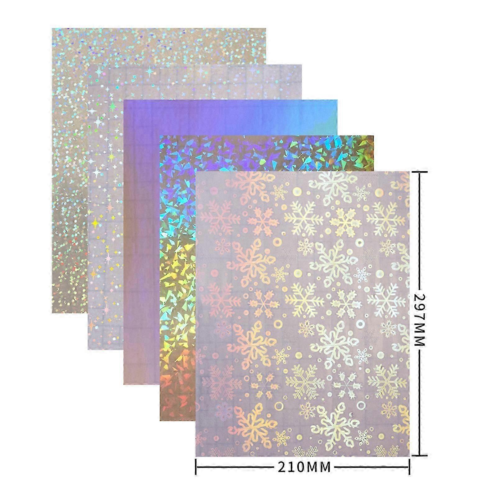 Holografinen tarrapaperi kirkas A4-tarra, paperi itseliimautuva vedenpitävä läpinäkyvä kalvo valokuvapaperikuvalle