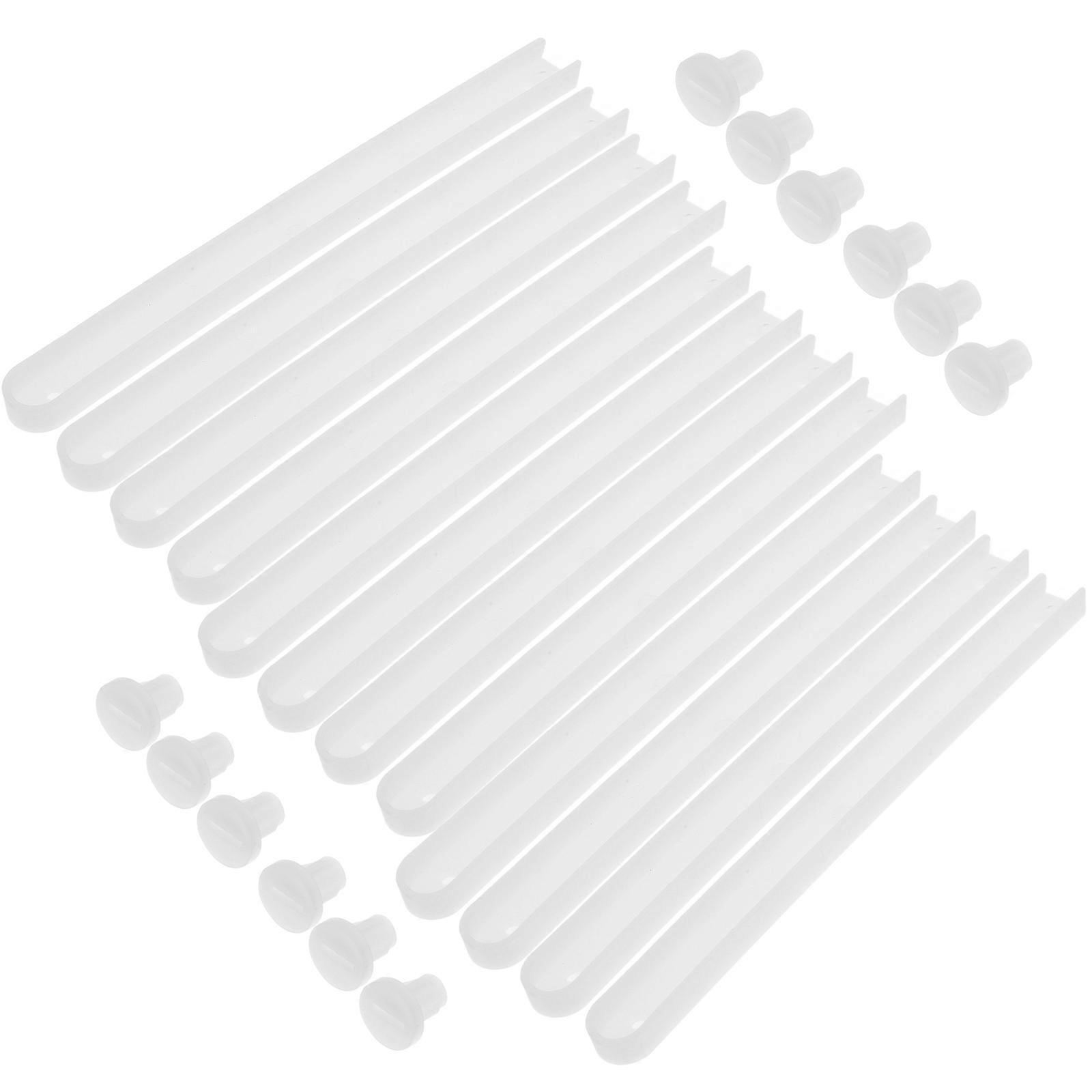 6 Sets Detachable Plastic Slides Rails for Easy Installation, Silent Operation with Smooth Bearings, Full Extension Household Drawer Accessory for