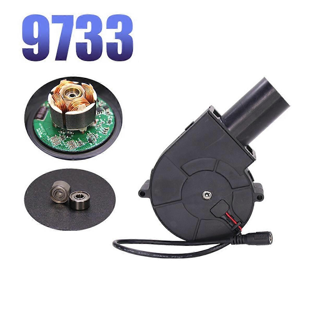 9733 Blower Fan Small Stove Tool 12V 5500RPM Adjustable Speed US Plug