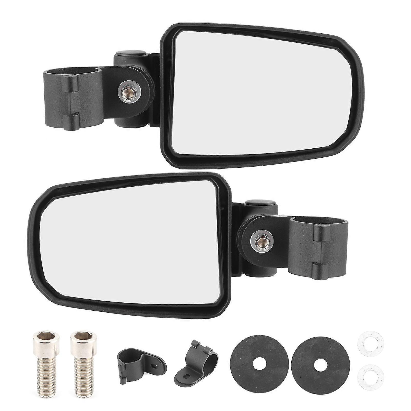 Espelho retrovisor de 1,75 polegadas Espelho de visão de campo amplo Universal para motocicleta UTV ATV Mountain Bikes