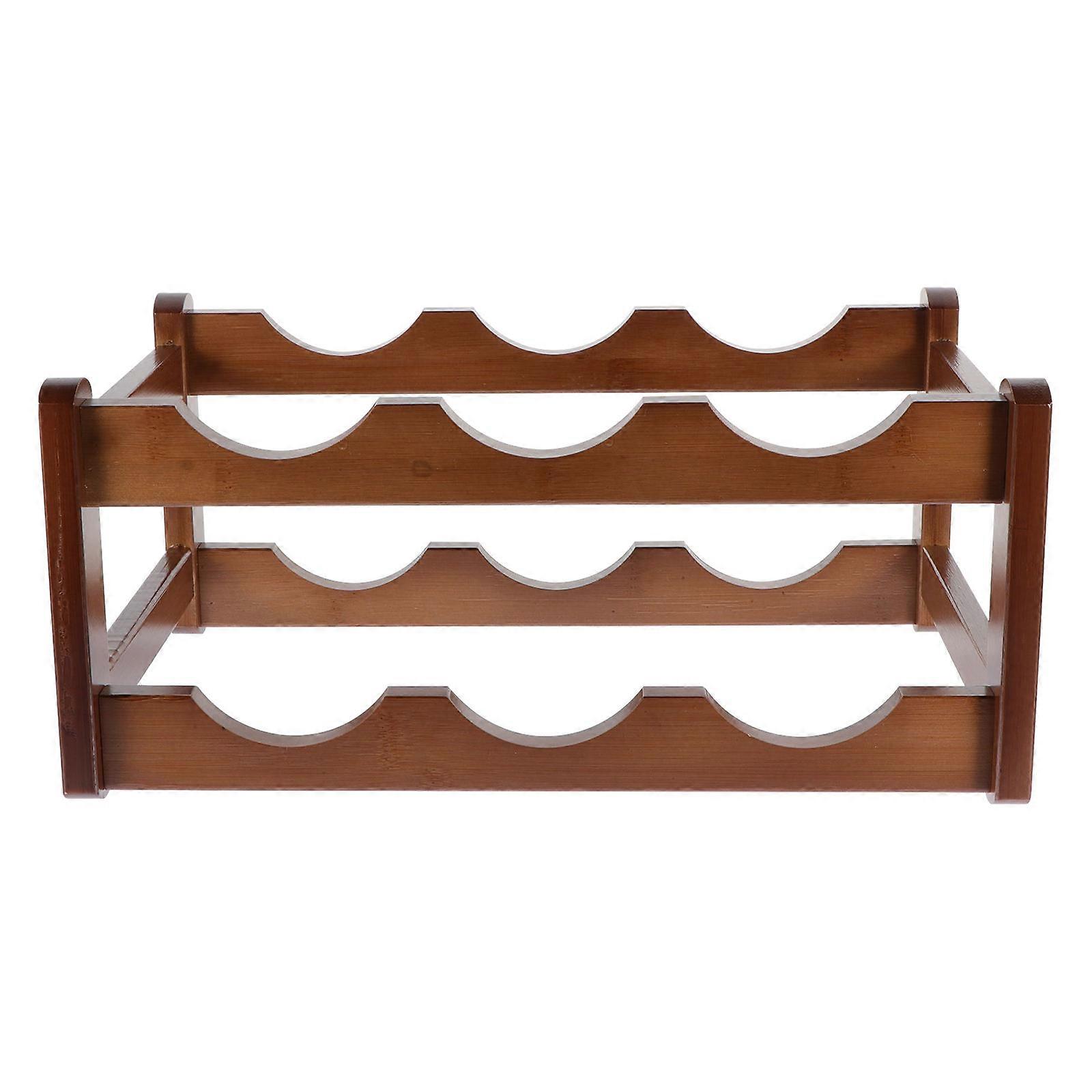 Double Layer Countertop Wine Stand Sturdy Non Slip Wine Holder Rack for Use