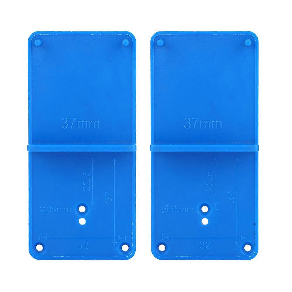 2pcs Hinge Hole Opener Template Drilling Guide Locator for Door Cabinet Assemble