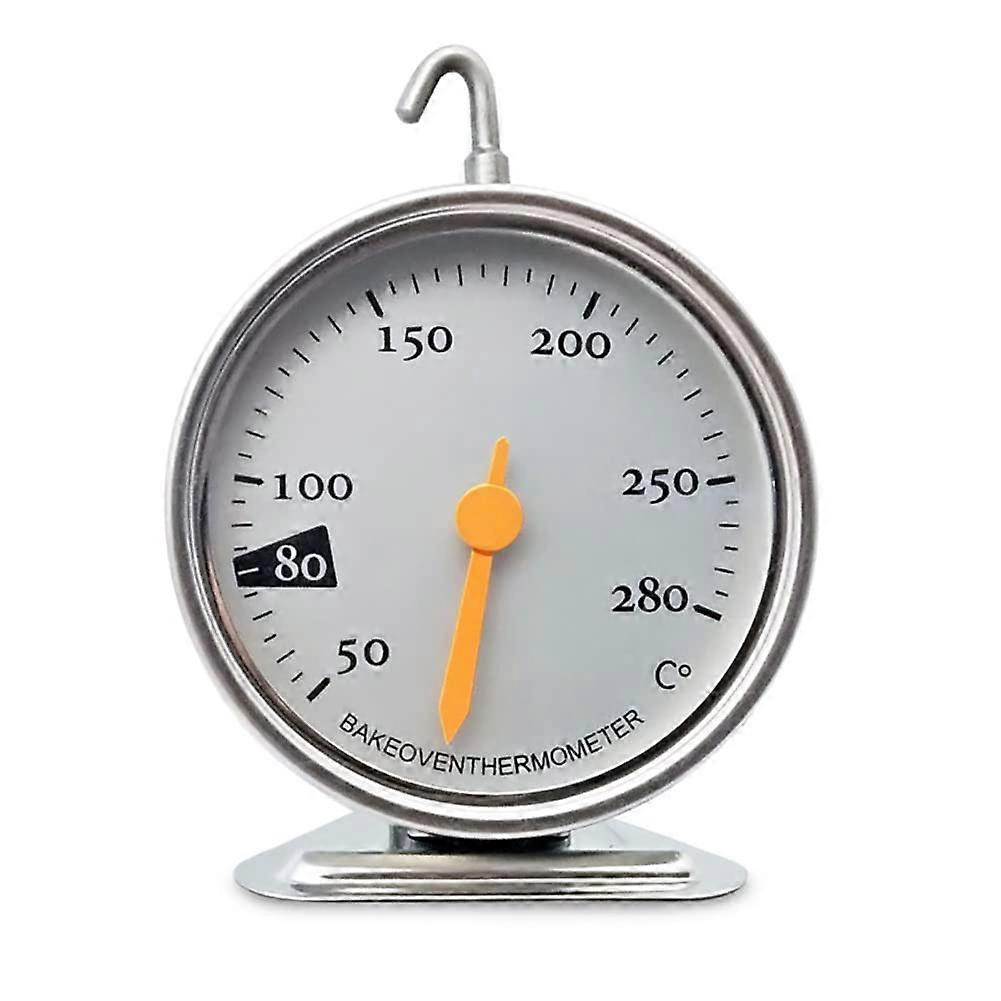 Oven Thermometer Stainless Steel with Large Dial, Stand Up Design, Indoor Roasting Thermometer with Hanger for Baking