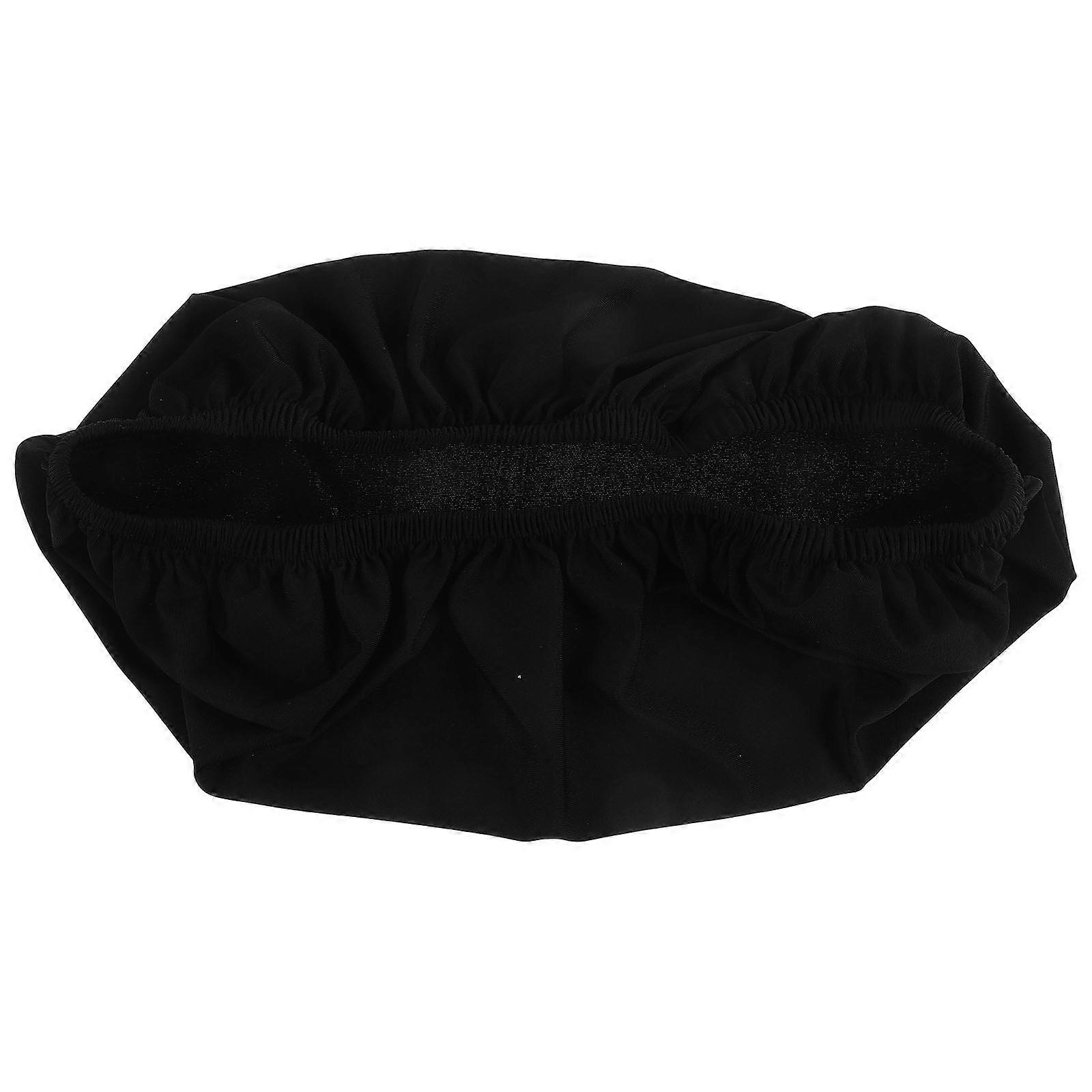 Toilet Cover Lid Replacement Black Bathroom Use Rectangular Polyester Hygiene Maintenance 1Set