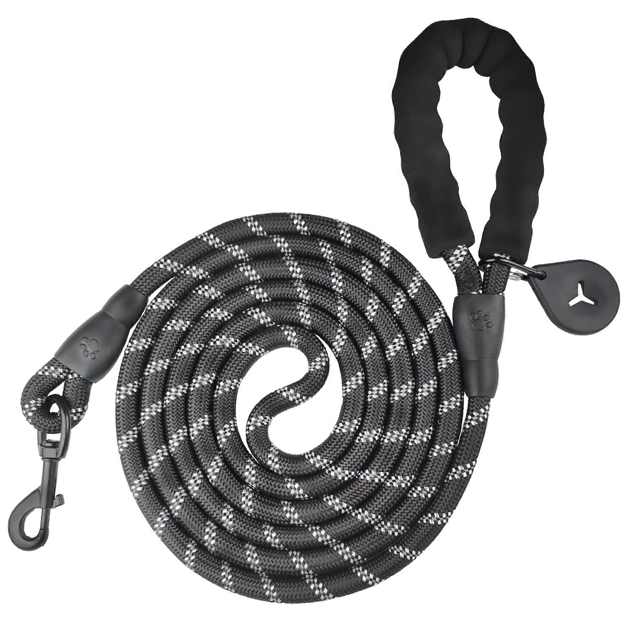 Dog Lead, 2M/3M Strong Training Lead with Padded Handle Metal Clasp (2m)