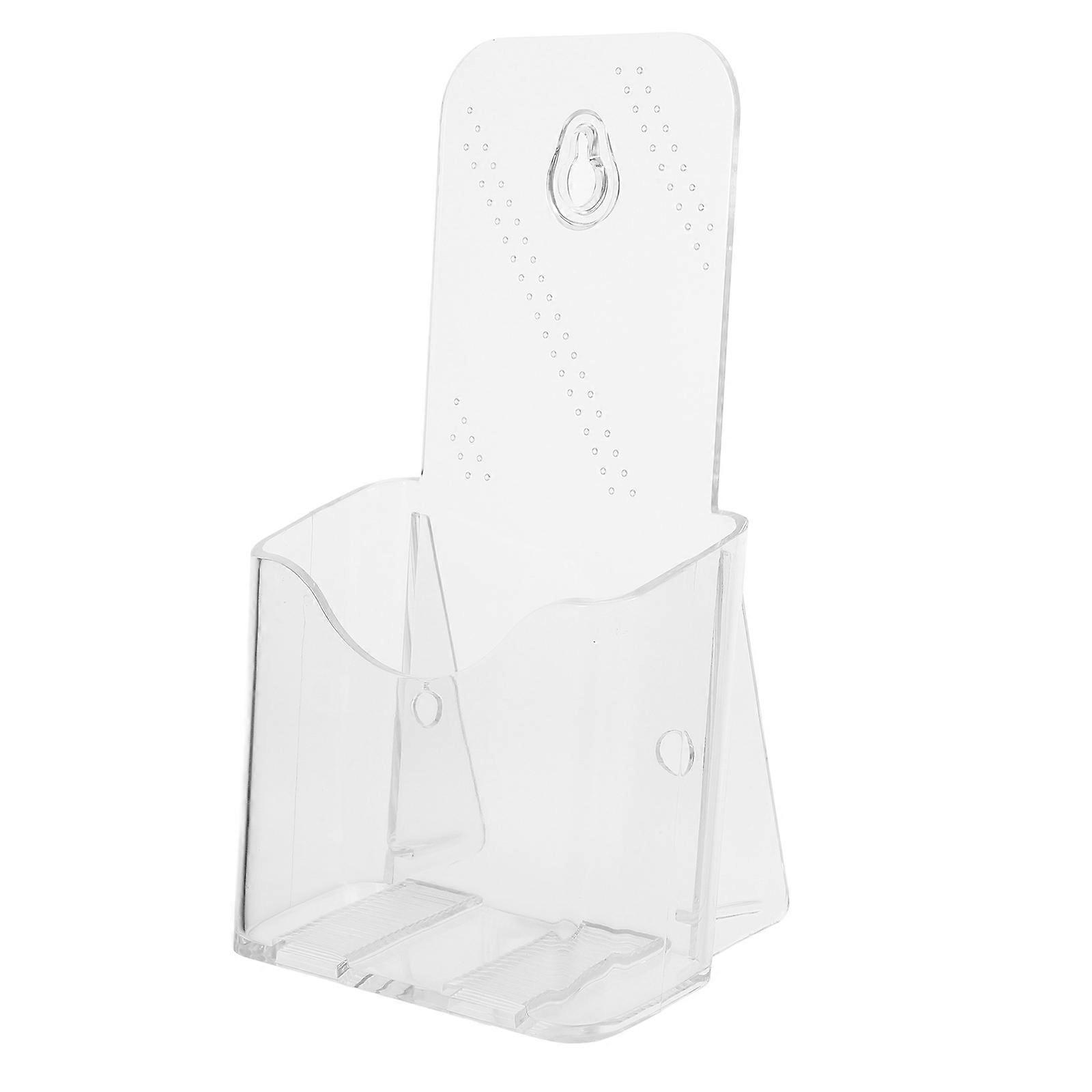 Acrylic Display Stand Acrylic Brochure Holder Retail Environments Business Users 7.70X4.52X3.34in Multifunctional Display 6Pcs