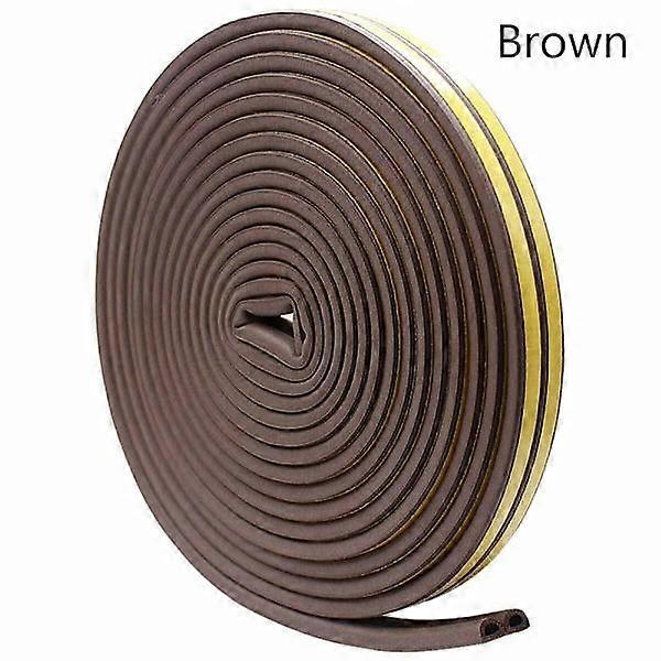 5/10M sealing strip window door draft excluder Brown 10m