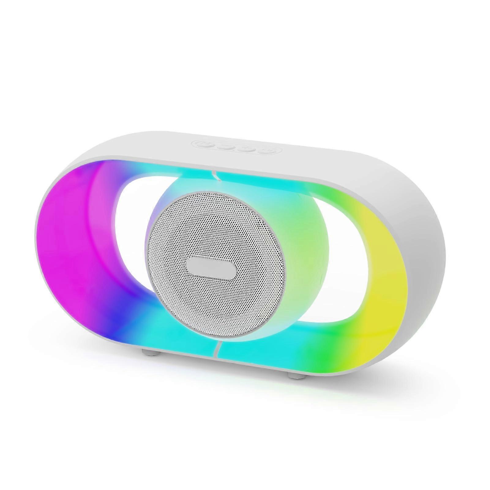 RGB Bluetooth Speaker With 9D Bass And Multiple Playback Modes ABS Portable Wireless Audio RGB Lighting