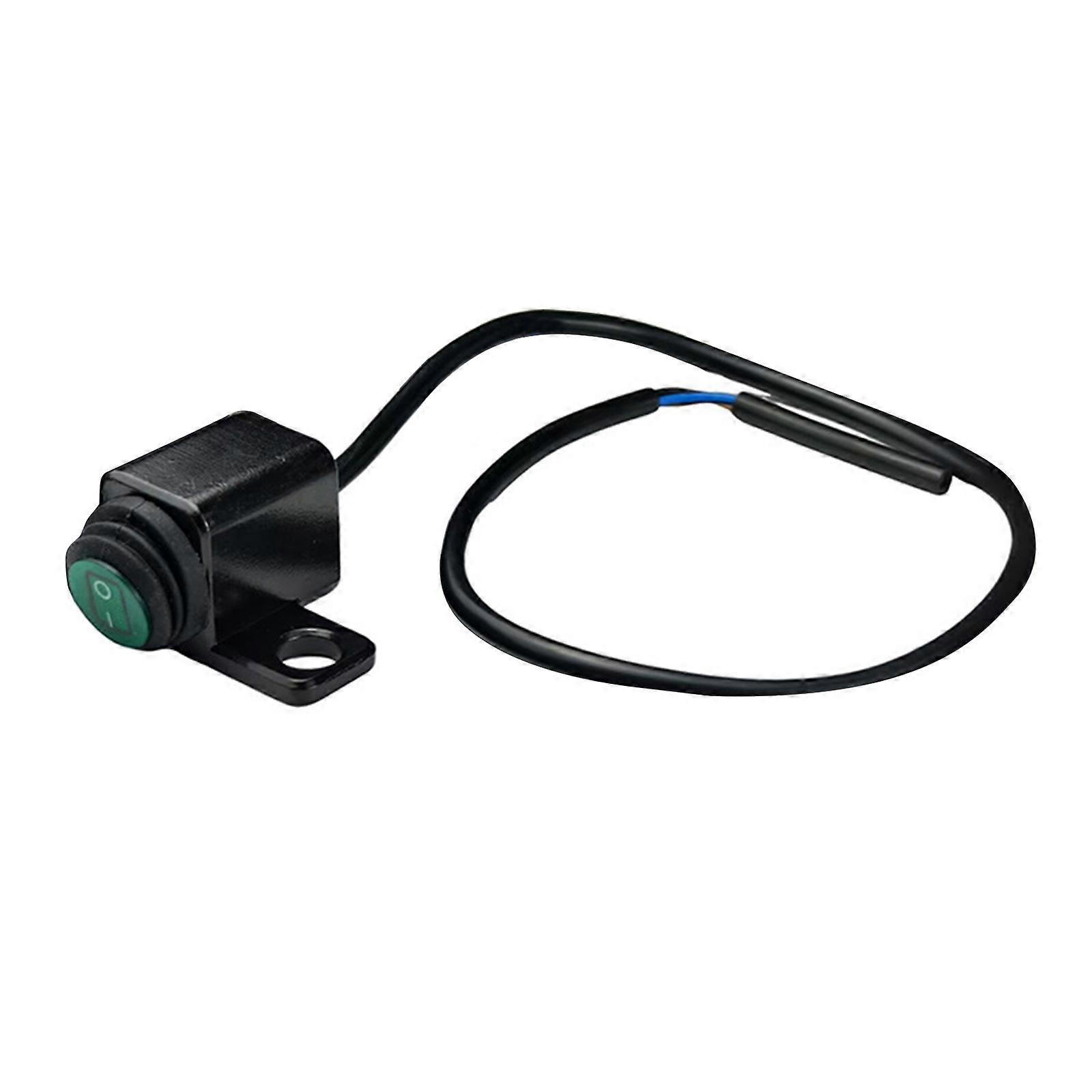 Universal Motorcycle Handlebar Switches Base Integrated Light Controls Green LED Display Handlebar Mounting for Bike Multicolor