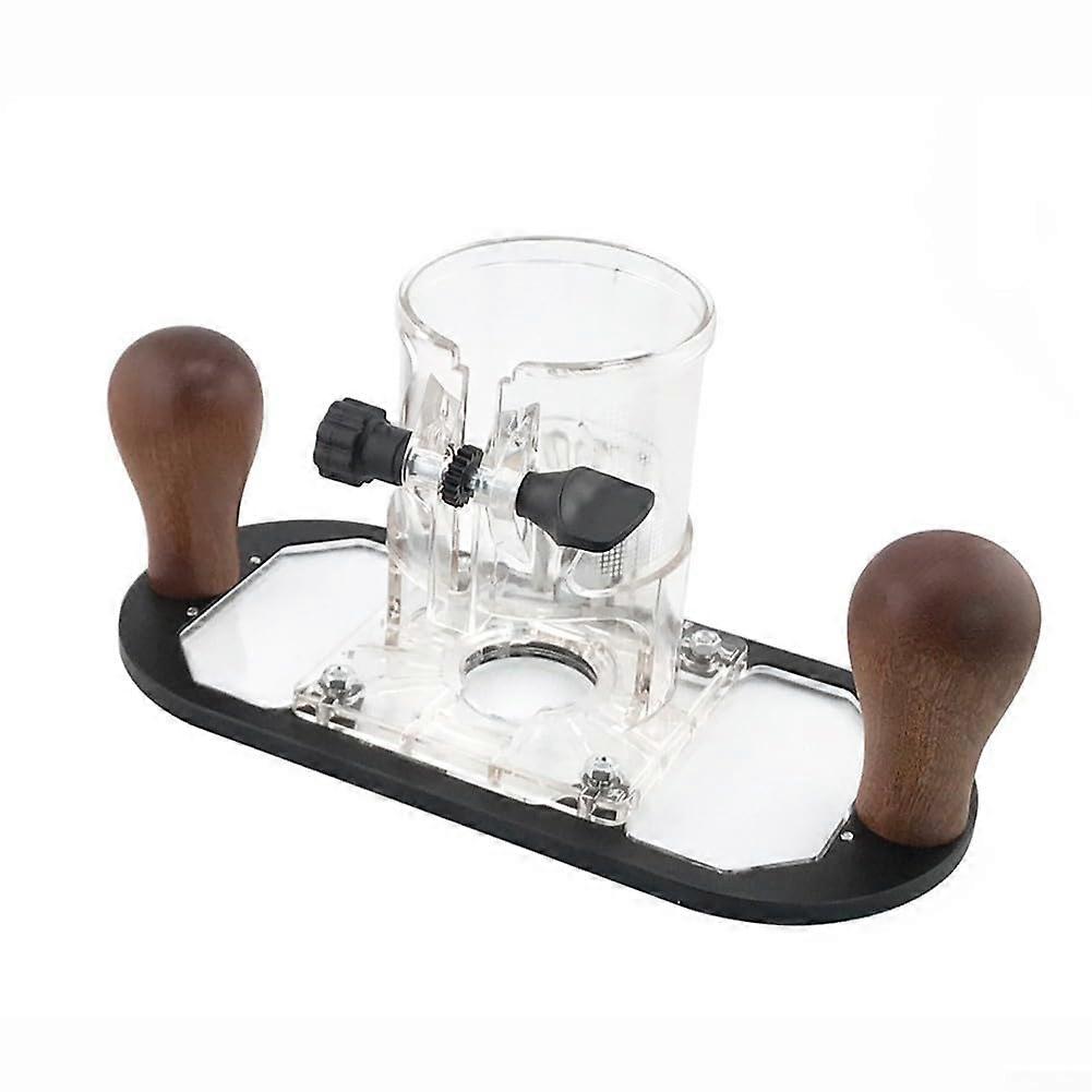 Base for woodworking milling, ensures stability and easy operation for various tasks (Black).
