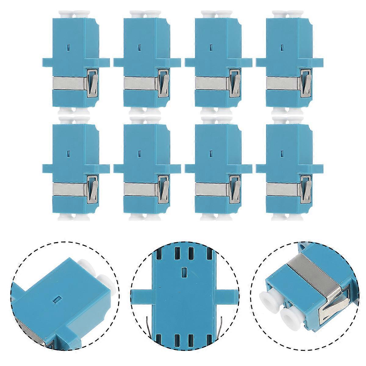 10pcs Singlemode Fiber Optic Adapter Couplers – Durable, Reusable Network Connectors for Patch Panel Applications, Accurate and Smooth Performance