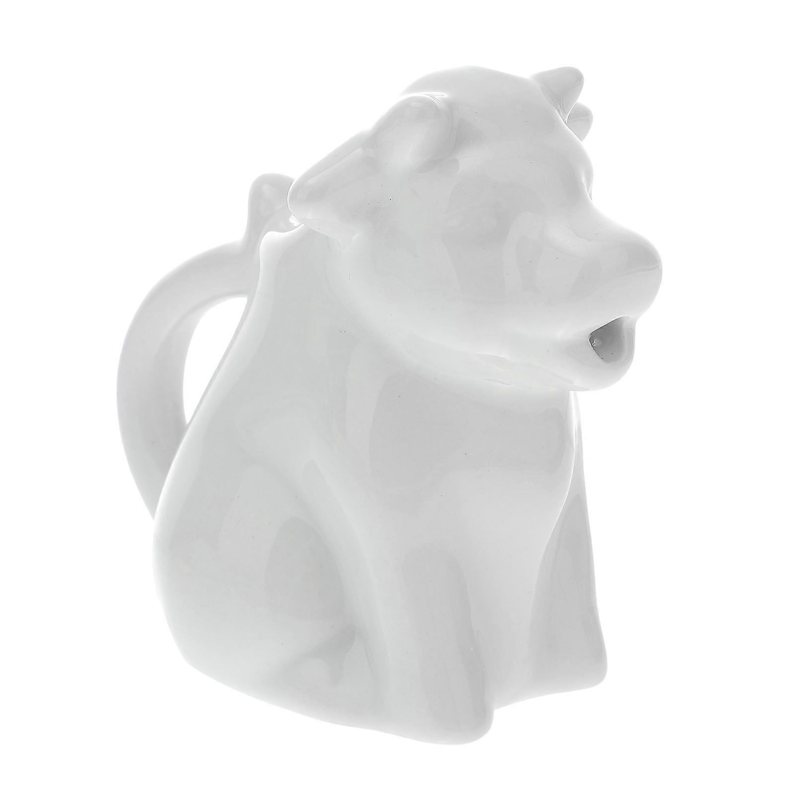 Ceramic Milk Kettle Animal Shaped Creamer Pitcher Practical Design Storage Pouring Kitchenware 1Pack