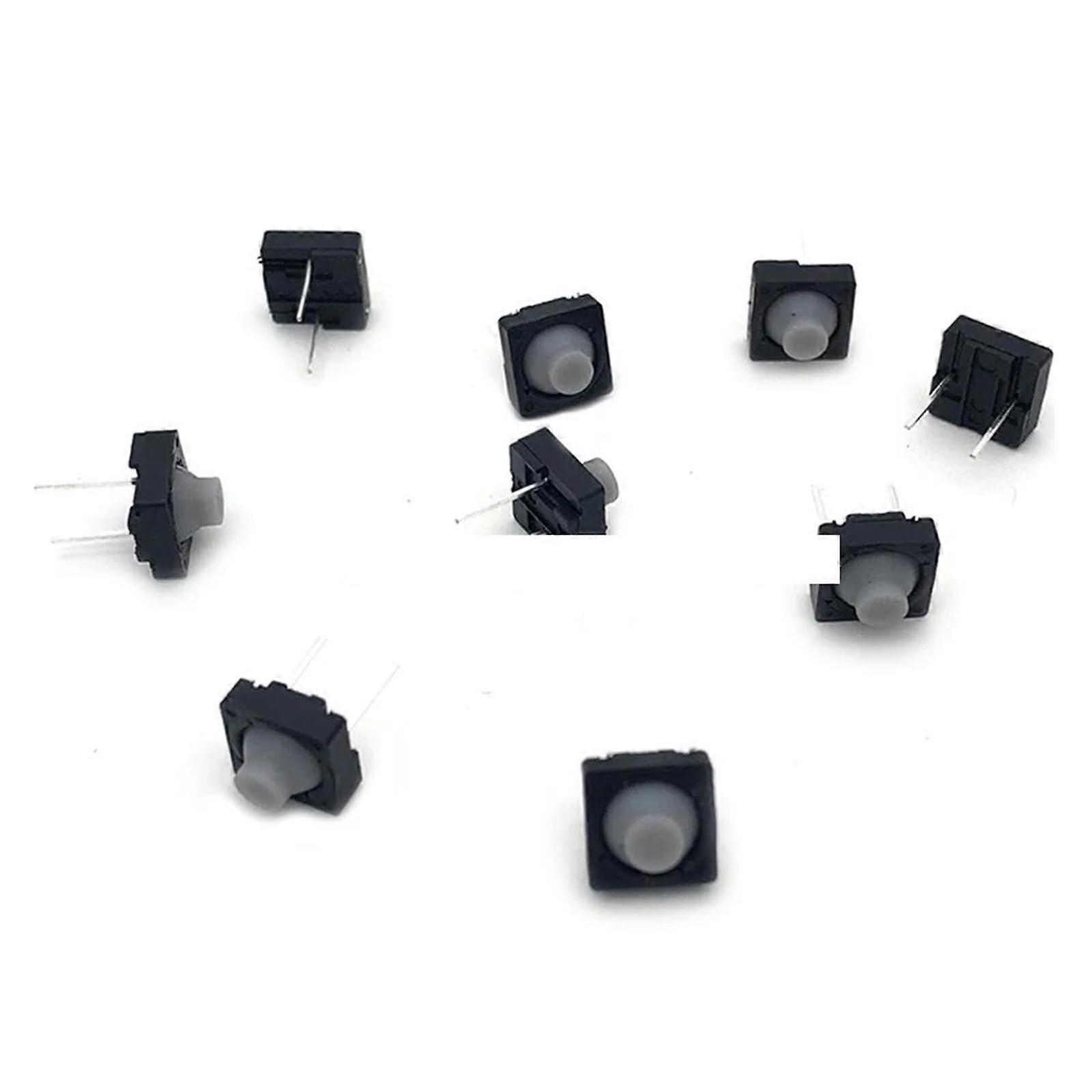 20pcs/Lot 8*8 2 Pin Feet 8*8mm Conductive Key Switch Silent Silicone Button Switch Tact Switch No Sound