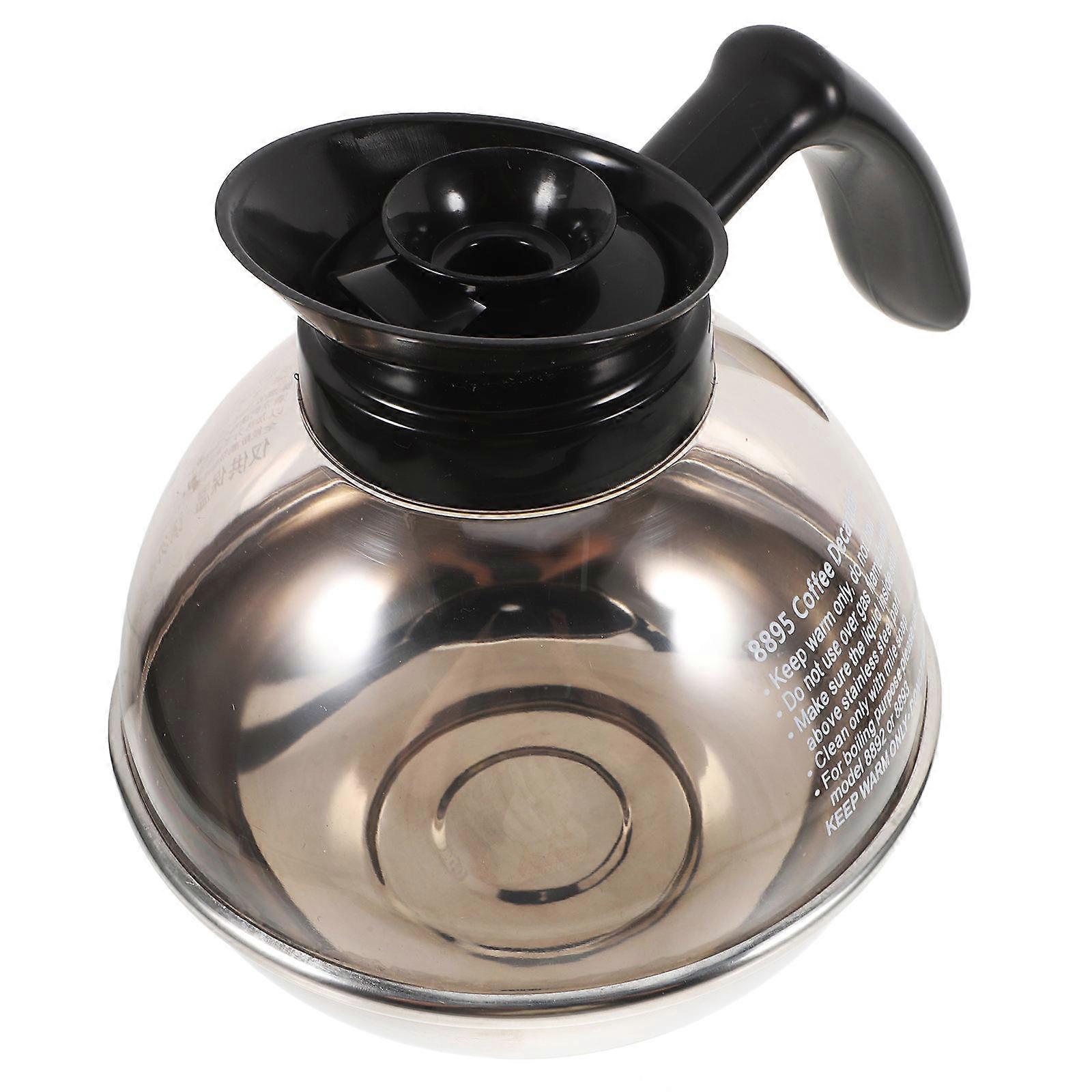 Stainless Steel Ergonomic Drip Coffee Maker for Induction Stovetops – Durable Portable Carafe for Home and Office
