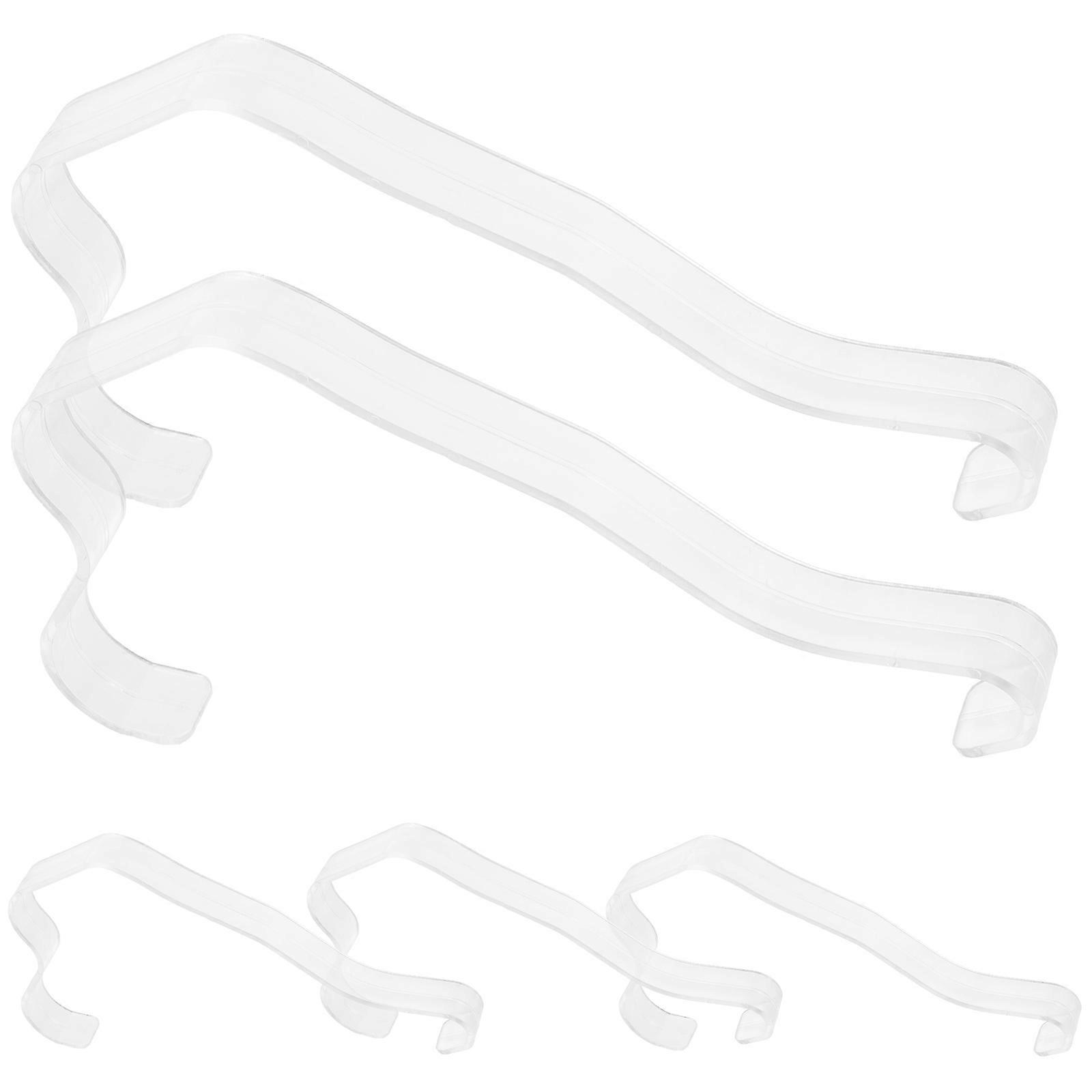 a polished and professional product description based on your input:
**5PCS Transparent Plastic Sandal Shoe Shaper Forms – Curved Design for High