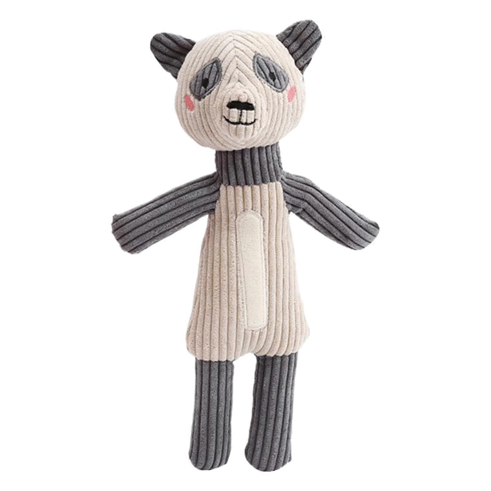 Dog Chew Toy, Plush Animal Figure, Interactive Cartoon Design, Squeaky Sound Feature