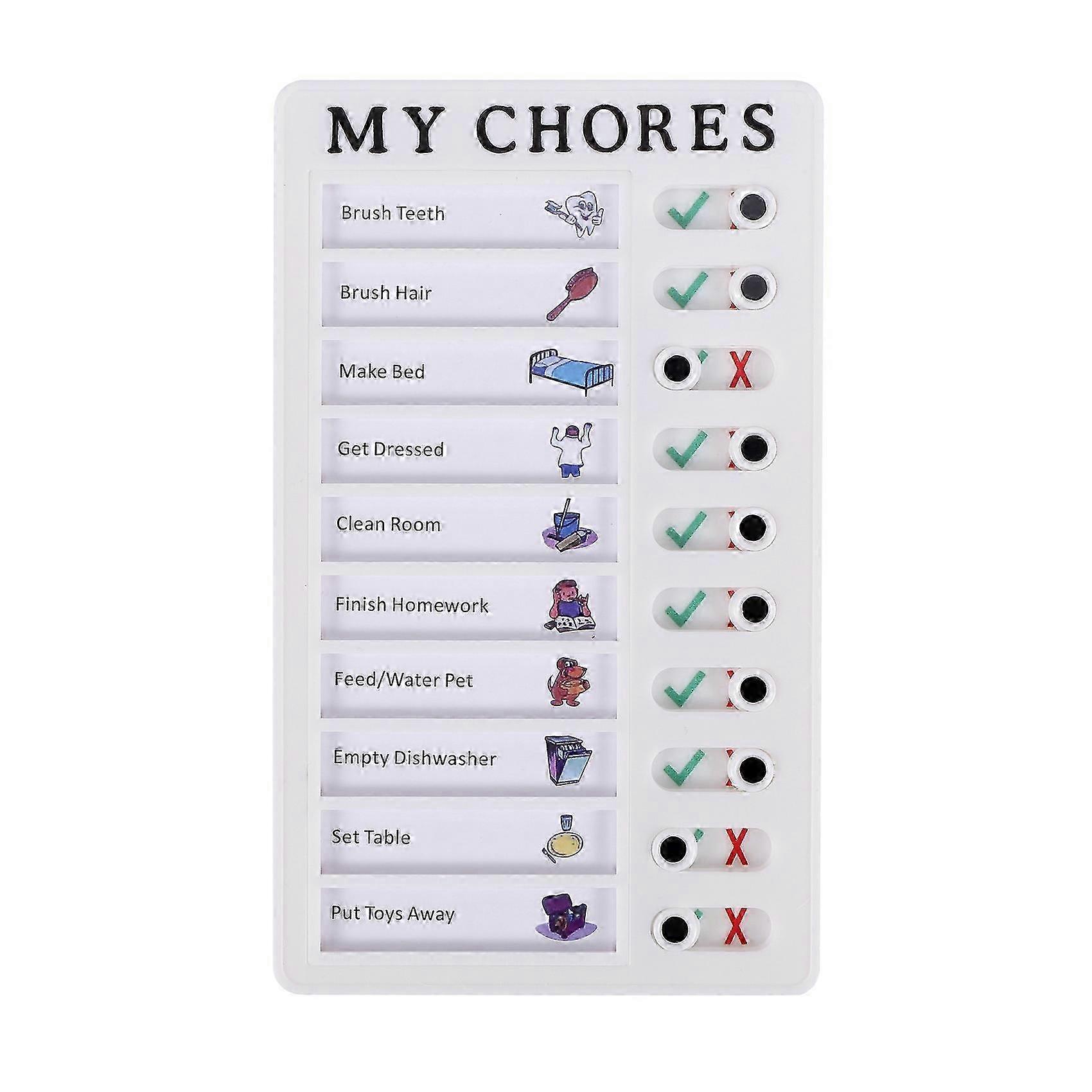 Note Marker Board Removable Chores Reusable Note Pad for Home Camping to Do List Chore Chart A