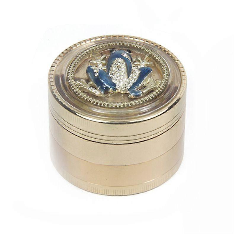 Cross-Border E-Commerce Diameter 63Mm Zinc Alloy Four-Layer Transparent Animal Pattern Cover Grinder Grinder