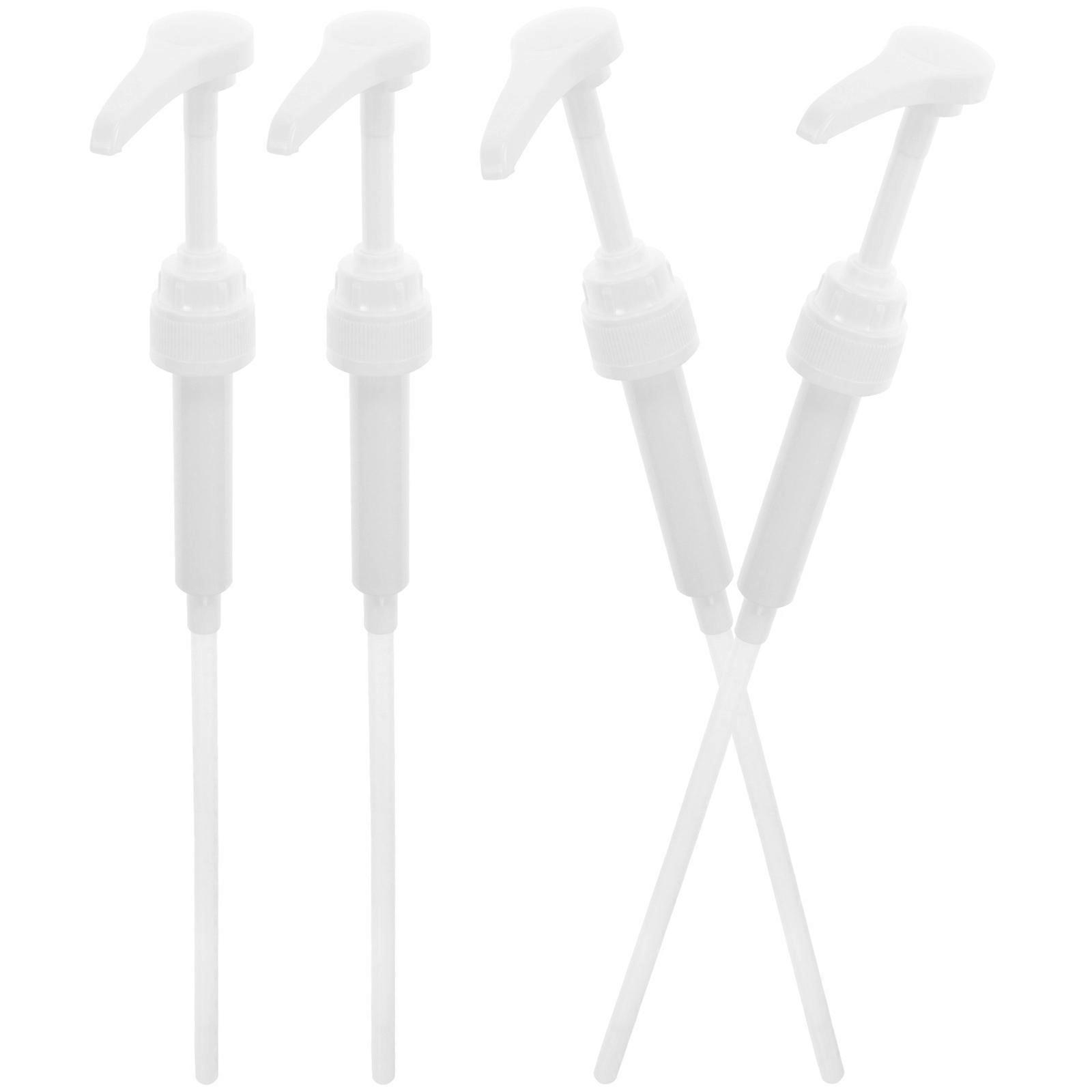 Syrup Bottle Pump Quantitative Pumps for Beverage Dispensing 1Set White