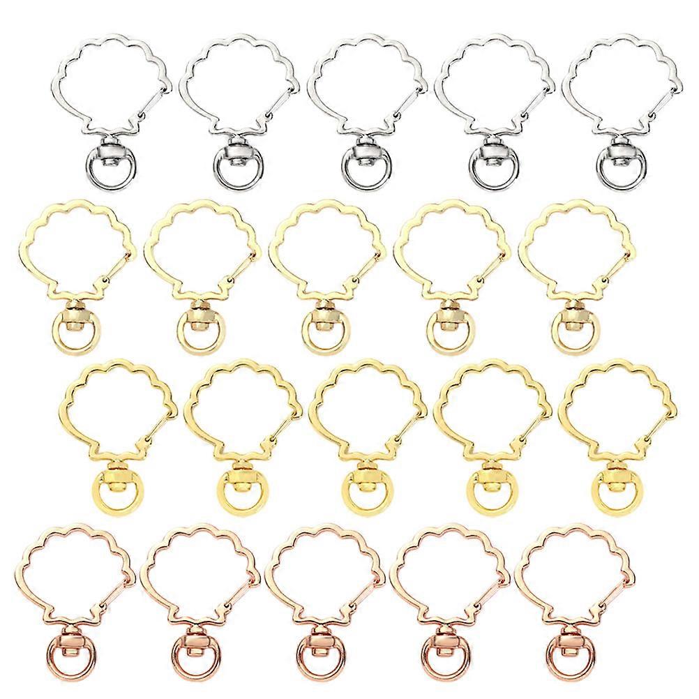 DIY Bag Key Chains Shell Styled Pendant Key Hanging Ornament Family Members 20Set