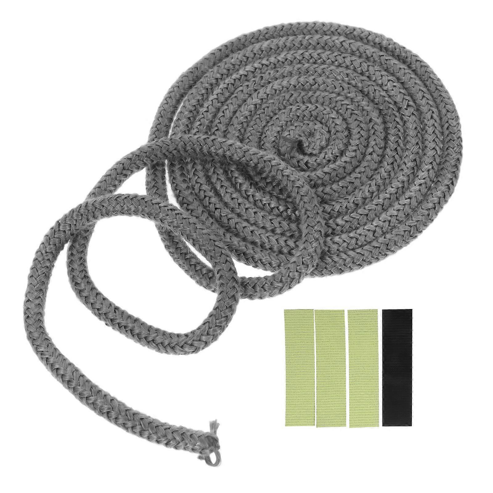 Stove Door Gasket Replacement with Fiberglass Rope Seal for Home Use Grey 1 Roll