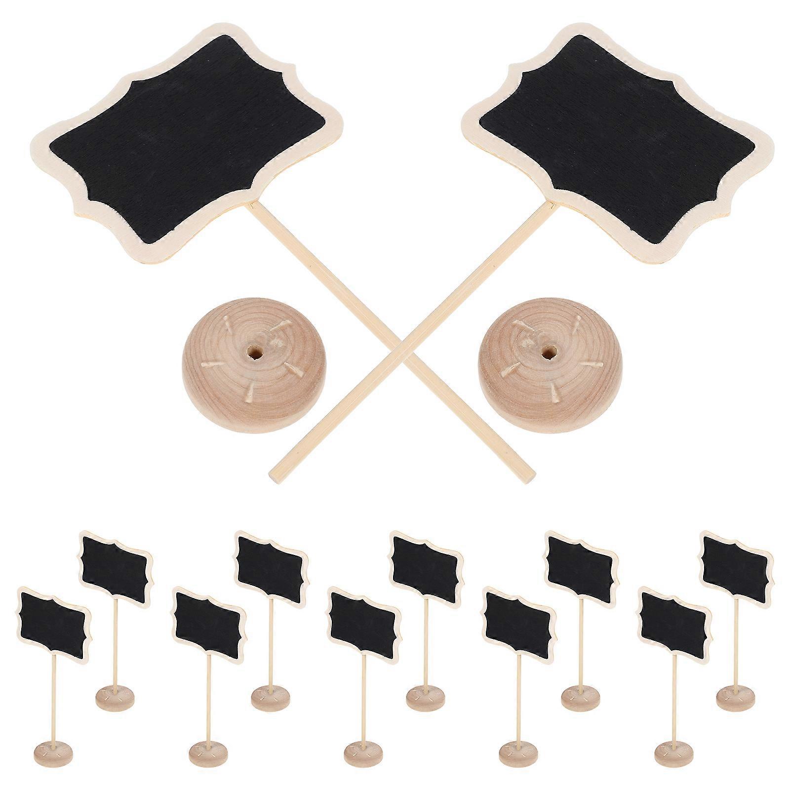 Wooden Chalkboard Message Board Signs For Special Events 6.60X3.14In Table Decoration 15Set Ideal For Organizers