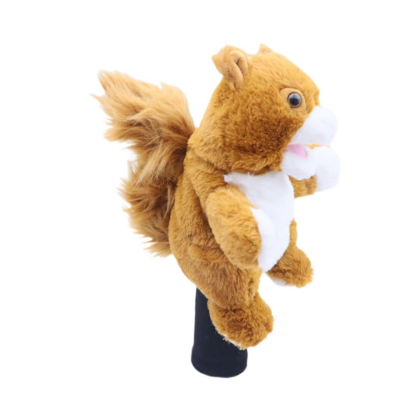 Soft Plush Golf Driver Headcover for Wooden Clubs - Squirrel Design, Fits Standard Size, Durable Material, Perfect Gift