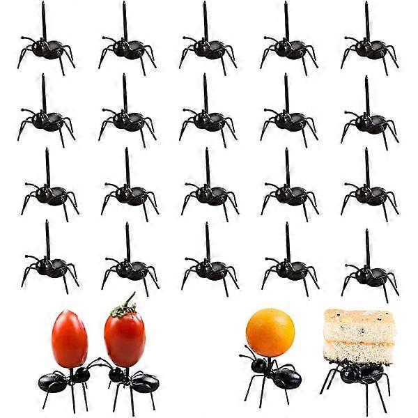 Ant Fruit Fork (120 pieces), Fruit Fork, Plastic Ant Toothpick,