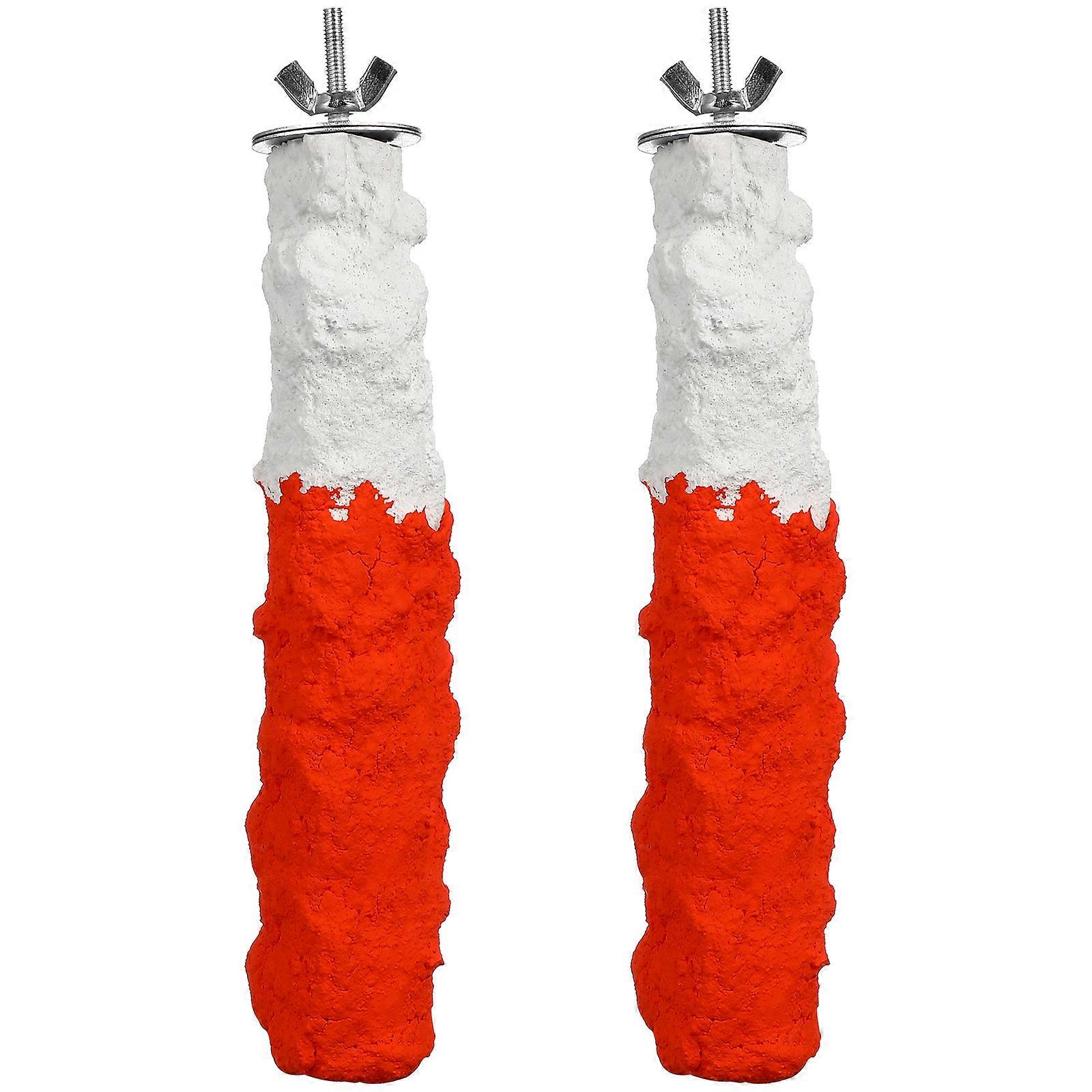 Edible Parrot Perch Stand with Calcium Cuttlebone – Durable & Safe Chewing, Resting, and Paw Grinding Activity for Birds