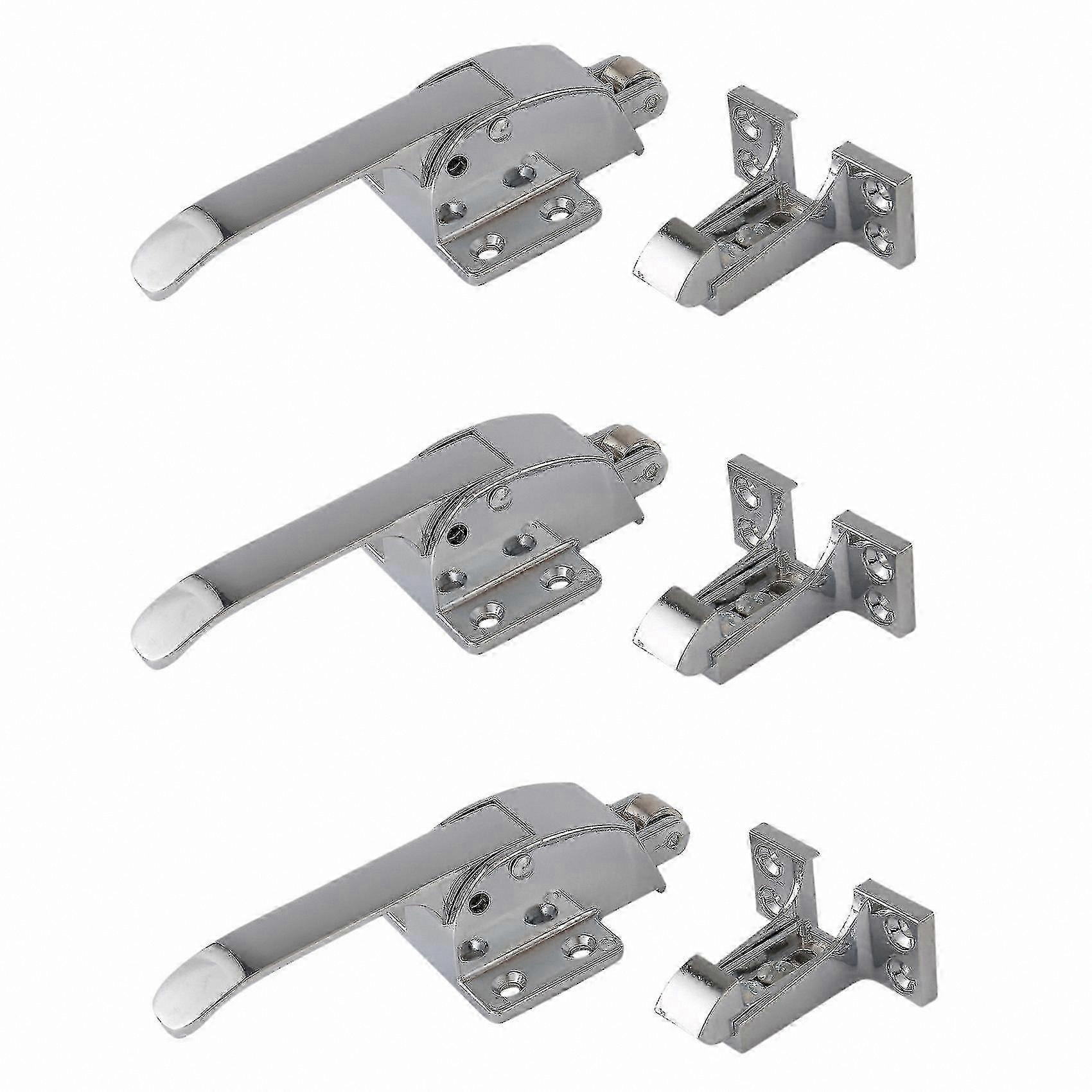Stainless Steel Spring-Loaded Freezer Door Handle Latch for Walk-In Coolers