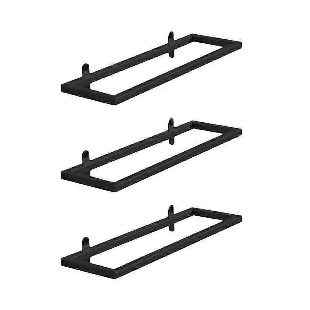 Wall Mount Metal Hanging Wine Display Rack with Floating Glass Holder