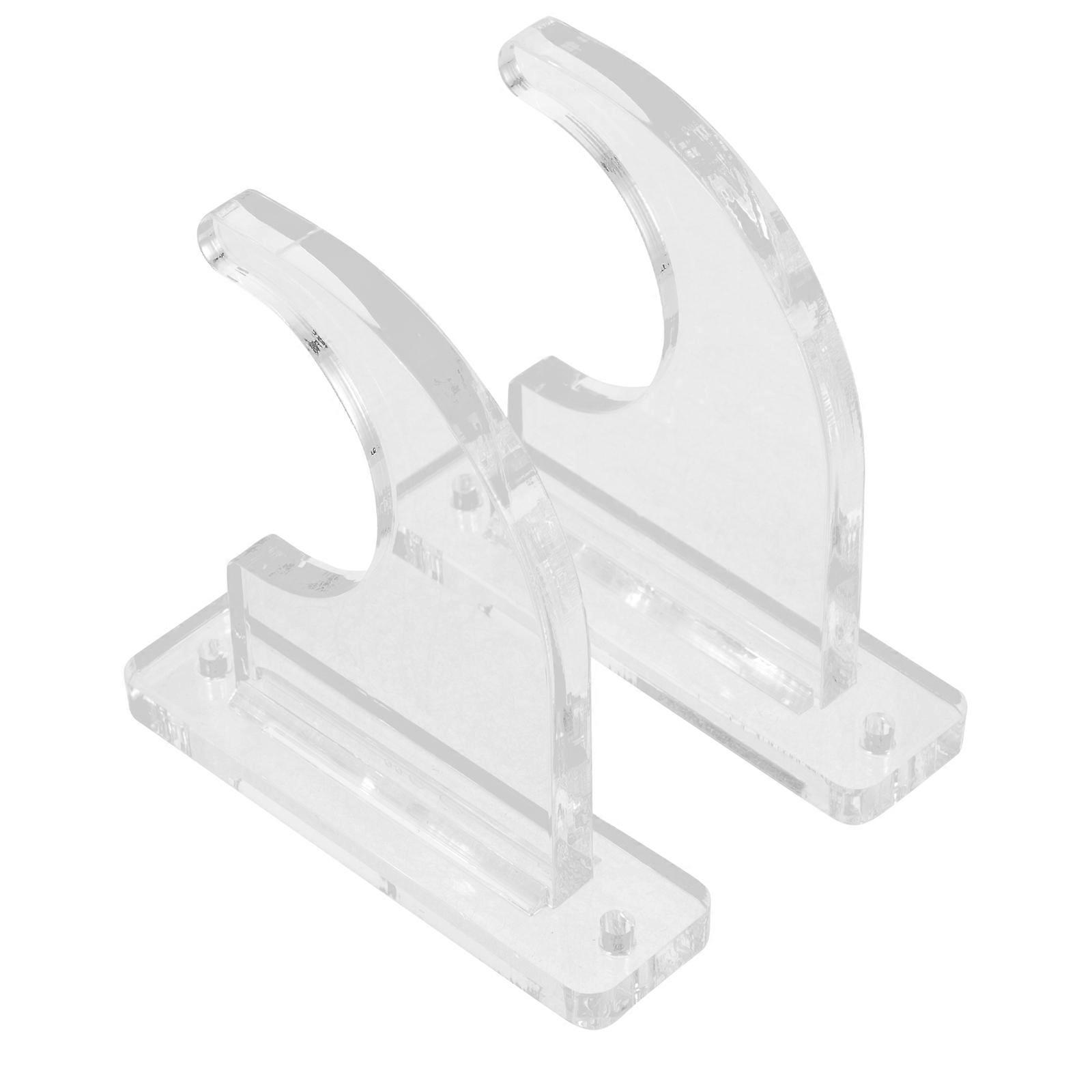 Transparent Acrylic Wall Mount Stands for Guitar Display Rack and Skateboard Holder 2pcs