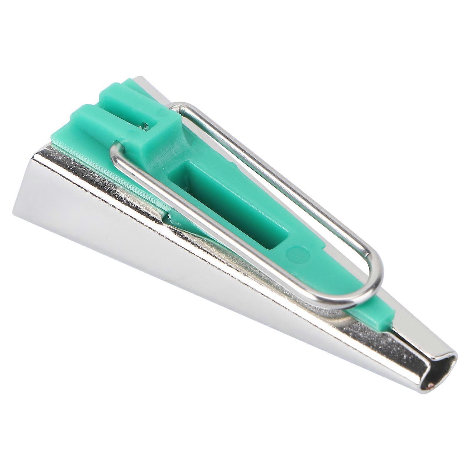 Bias Tape Maker Kit Green Fabric Binding Tool for Sewing, Quilting, and Crafting Projects Creation for DIY and Dressmaking
