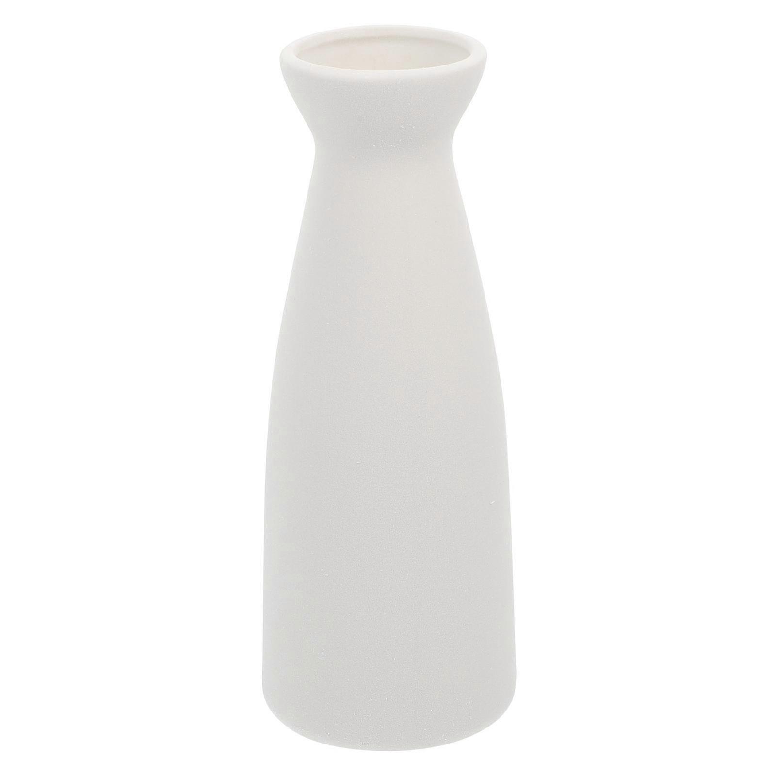 Creative Decorative Ceramic Hydroponics Vase For Home Decor With Simple Shape And Modern Style In White Color 1Set