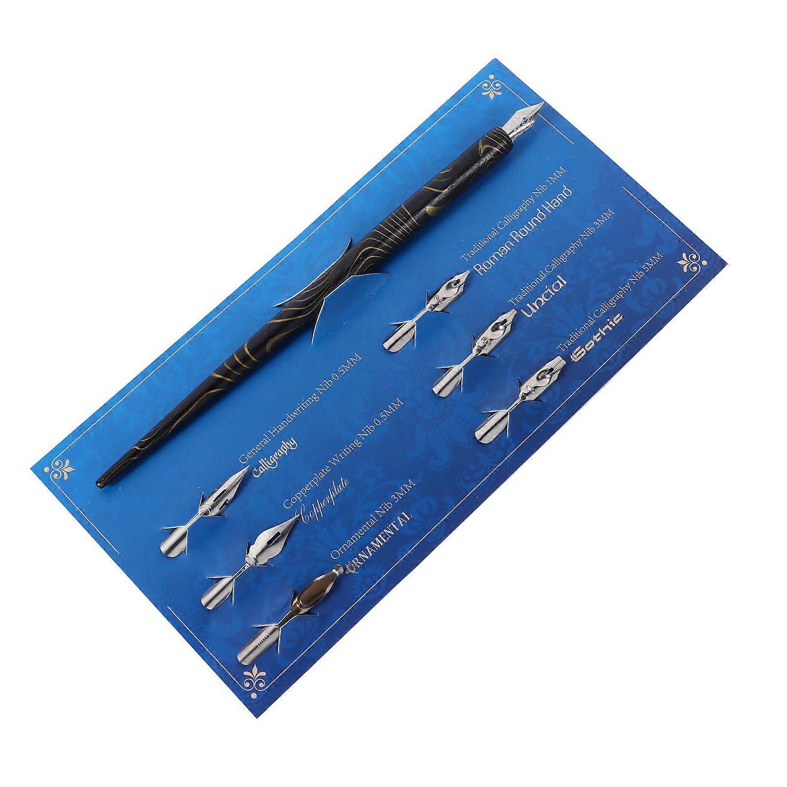 Beginner Calligraphy Set For Family And Pen Users In Elegant Black Crafted From Wood Ideal For Learning To Write 1 Set