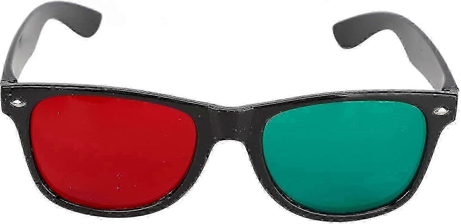 Red Green Glasses, Vision Training Eyeglasses For Amblyopia Exotropia - Can Adapt To 4 Hole Lamp Filter