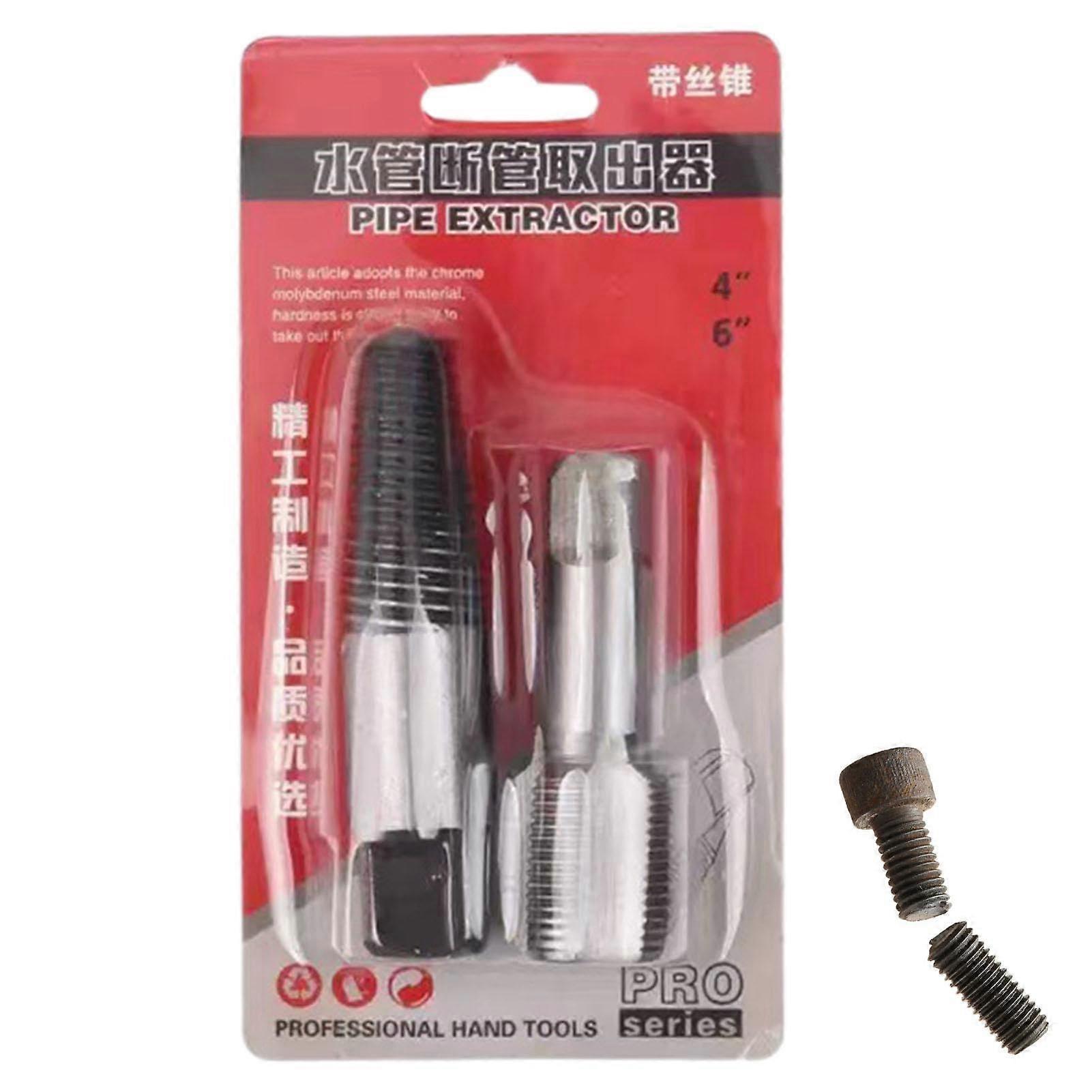 Screw extractor set, water hose and broken bolt puller, for removing water pipes.