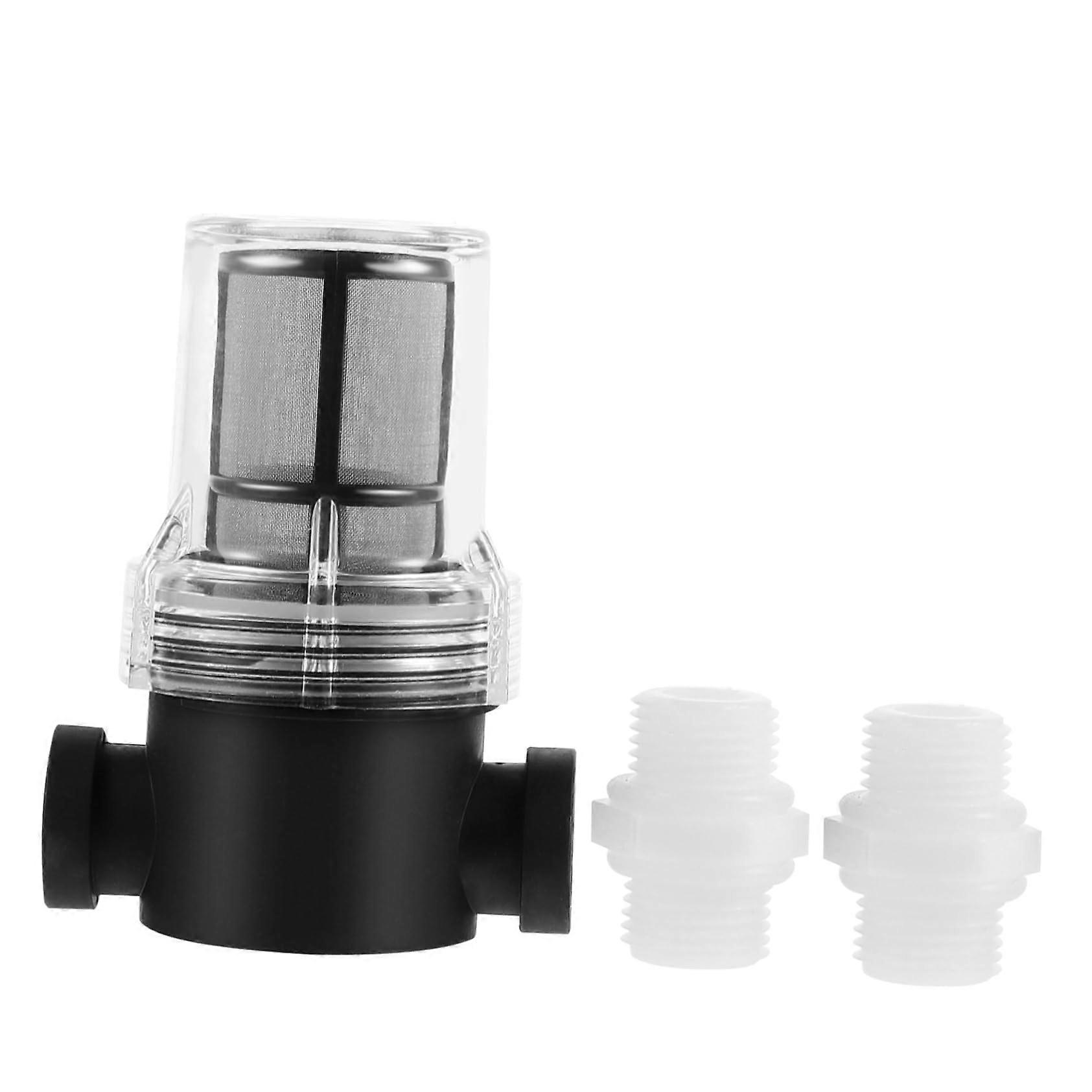 Stainless Steel Filter Nozzle for Pets 80 Mesh Inline Strainer for Rainwater Hose and Small Pool Water Cleaning