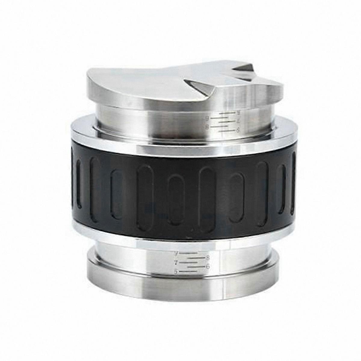 58mm Stainless Steel Coffee Tamper with Dual Functionality for Espresso Preparation