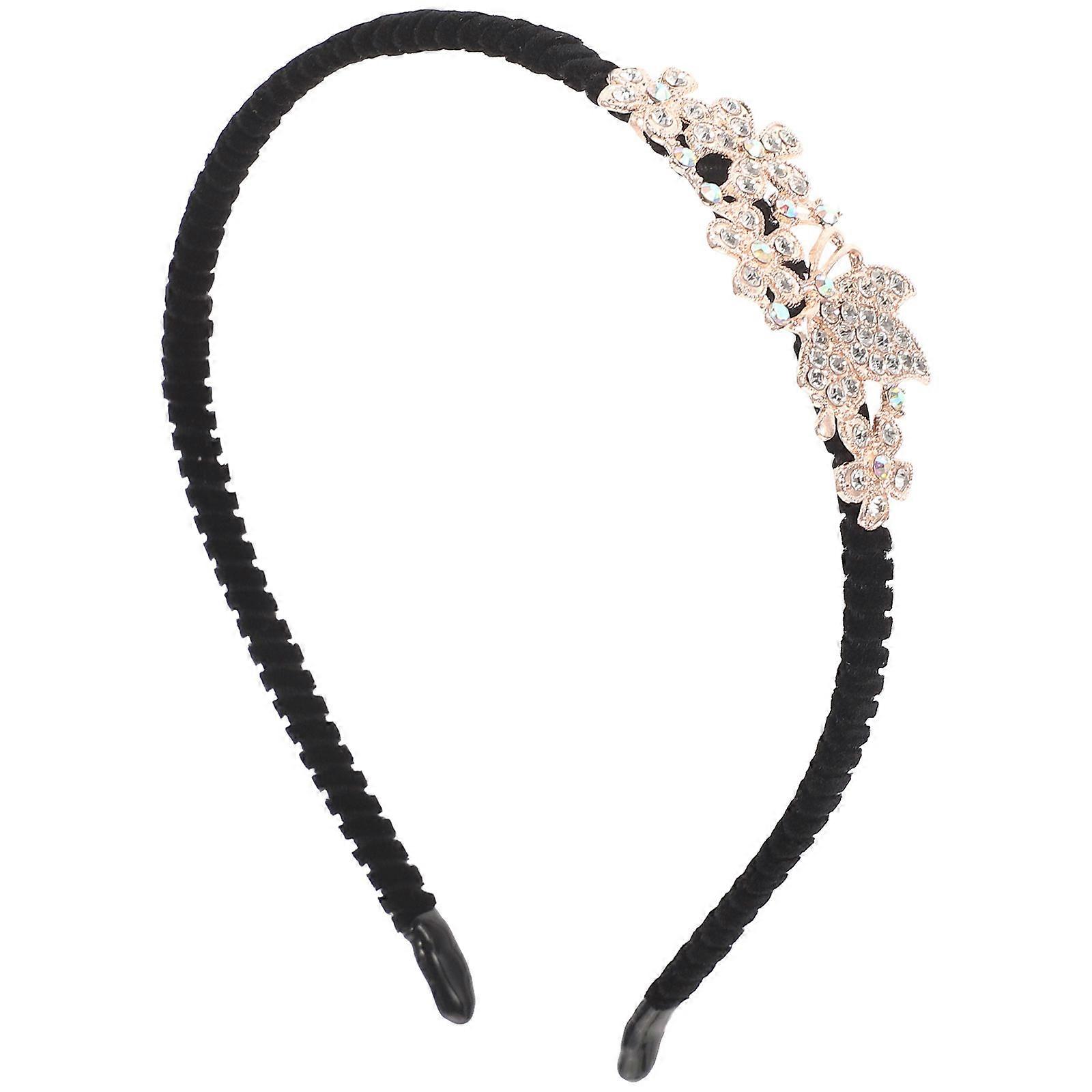 Moda Saç Bandı Rhinestone Başlık ile 1 Set Parti Başlığı için