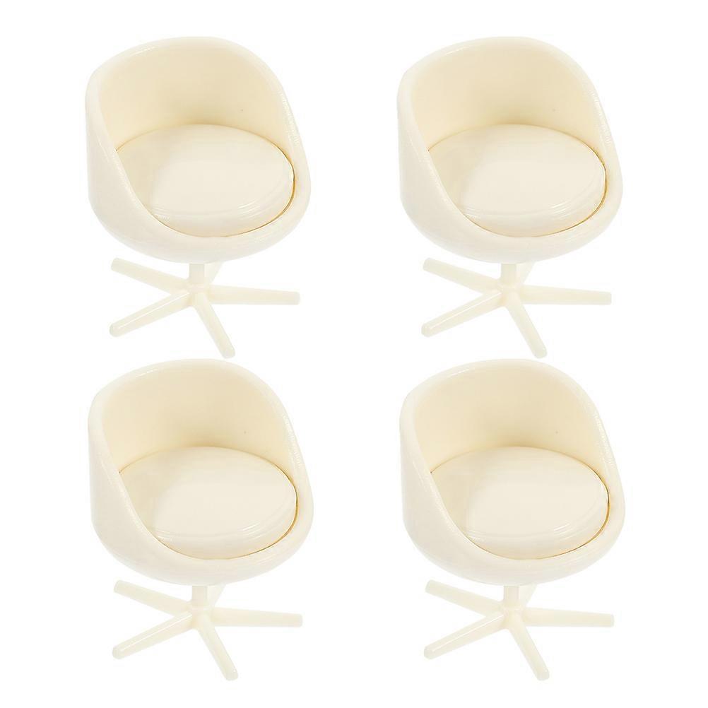 4pcs Miniature Scale Furniture Set – Realistic Tiny Chairs & Tables for Dollhouses, Display, Crafts & Miniature Decor Projects