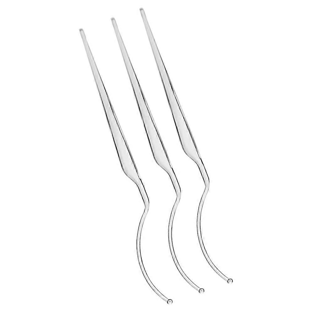 Durable Eyelash Grafting Tool for Women White Plastic Adjustable Curve Suitable for Salon and Home Use 3pcs