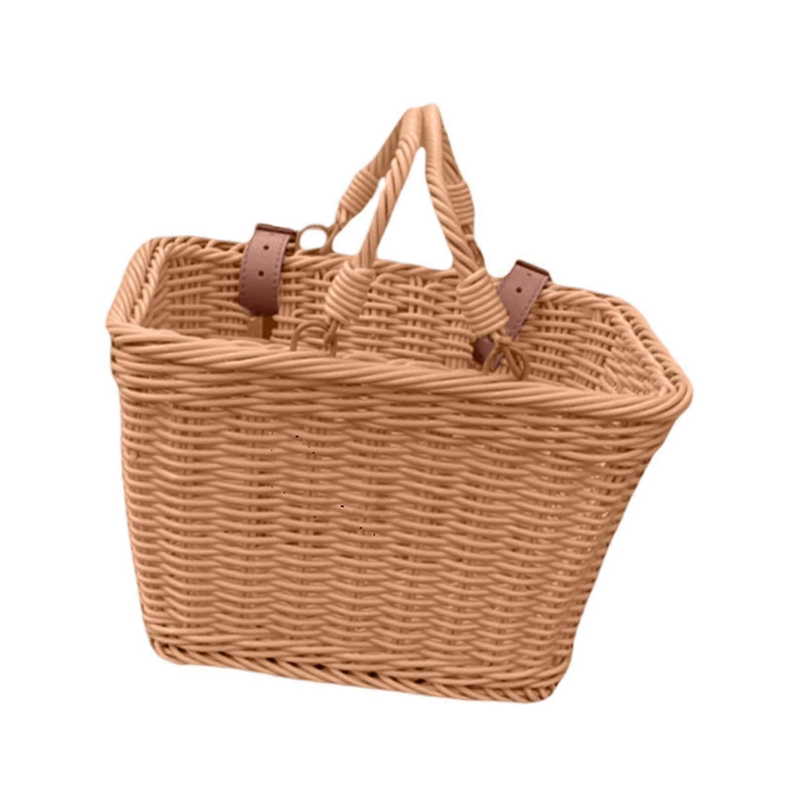 Removable Kids Bicycle Basket, Colorful Storage Basket for Front Handlebars, Compatible with Children's Bikes