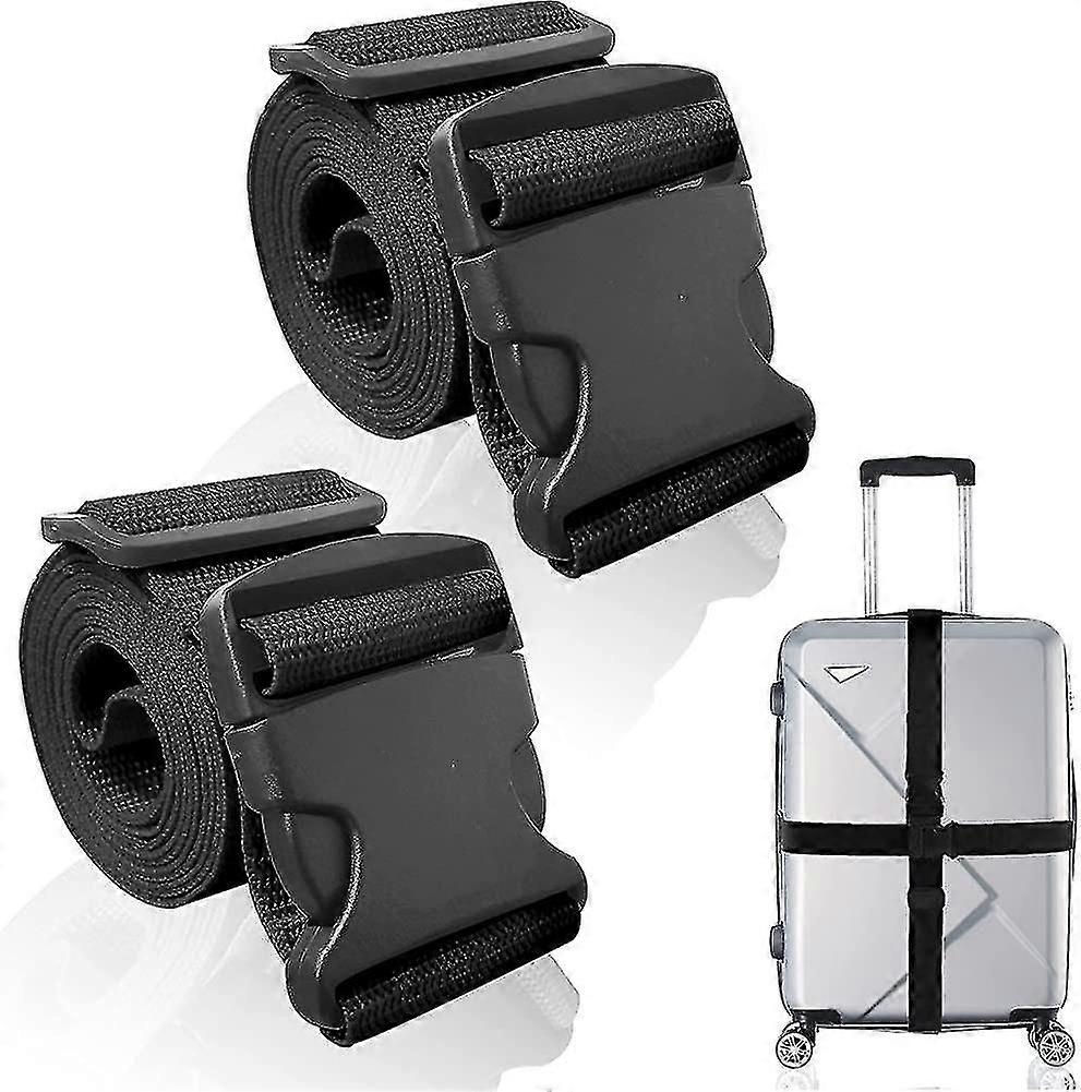 Luggage strap set, Two-piece set, Thickened, wear-resistant and easy to adjust, Wide range of uses
